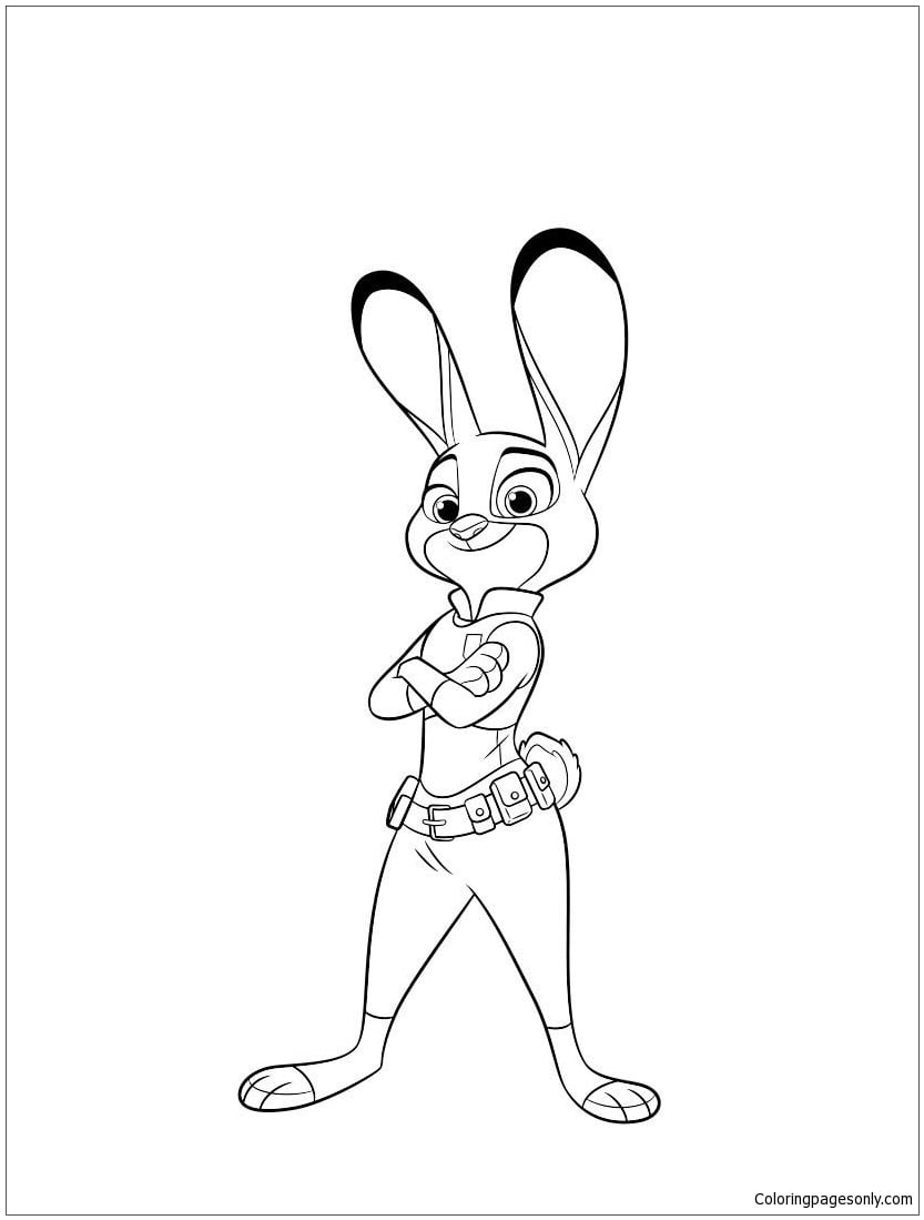Coloring Pages Zootopia Printable