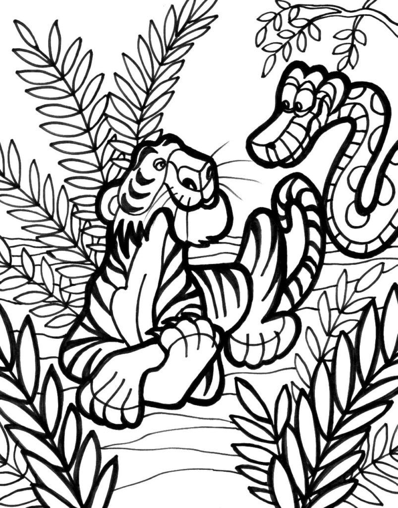 Jungle Animals Coloring Pages Printable Coloring Pages