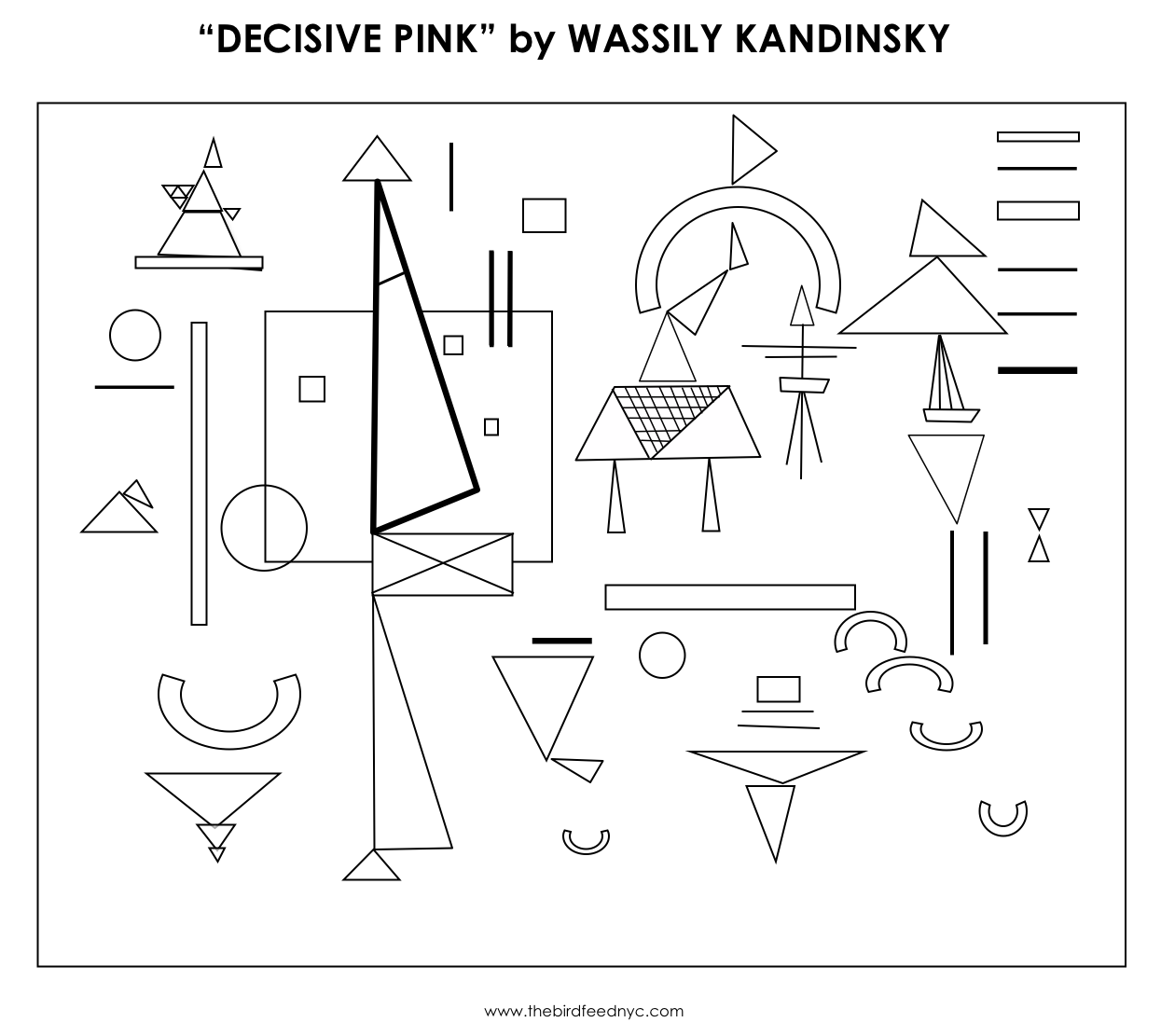 Kandinsky Coloring Activity For Kids Kandinsky Kandinsky Coloring Kandinsky Art