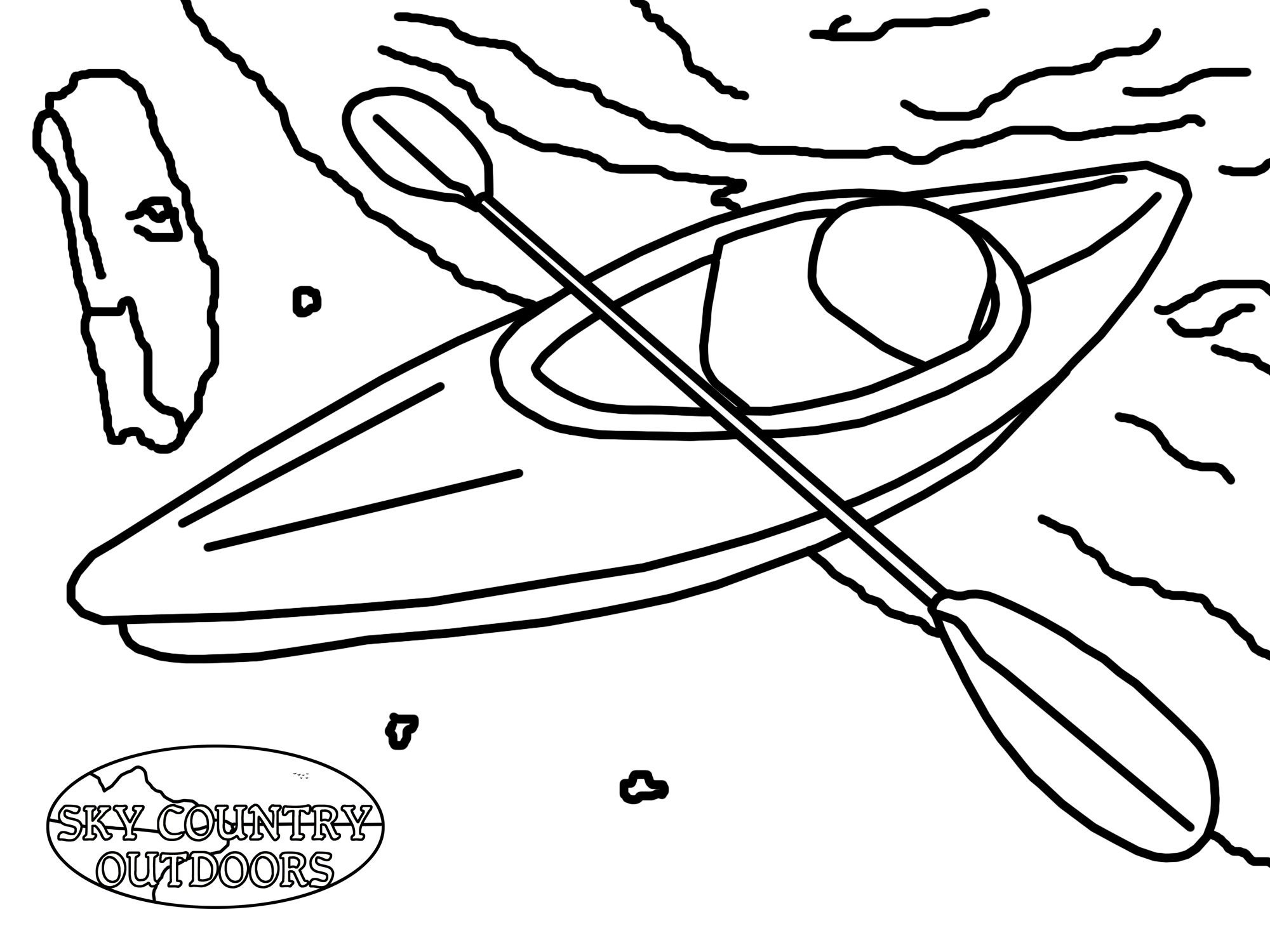 Kayak Coloring Page At GetColorings Free Printable Colorings Pages To Print And Color