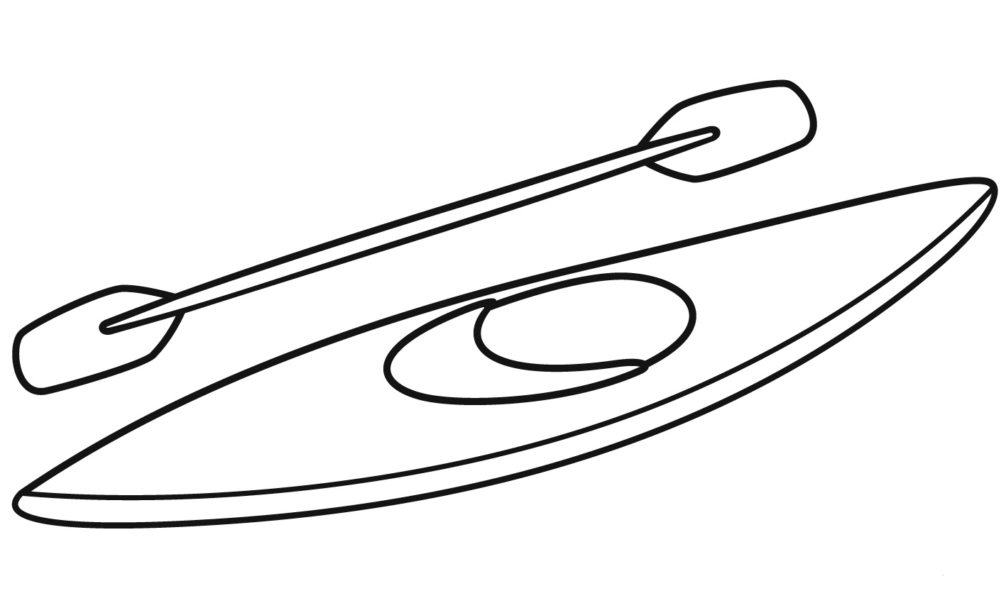 Kayak Coloring Page ColouringPages