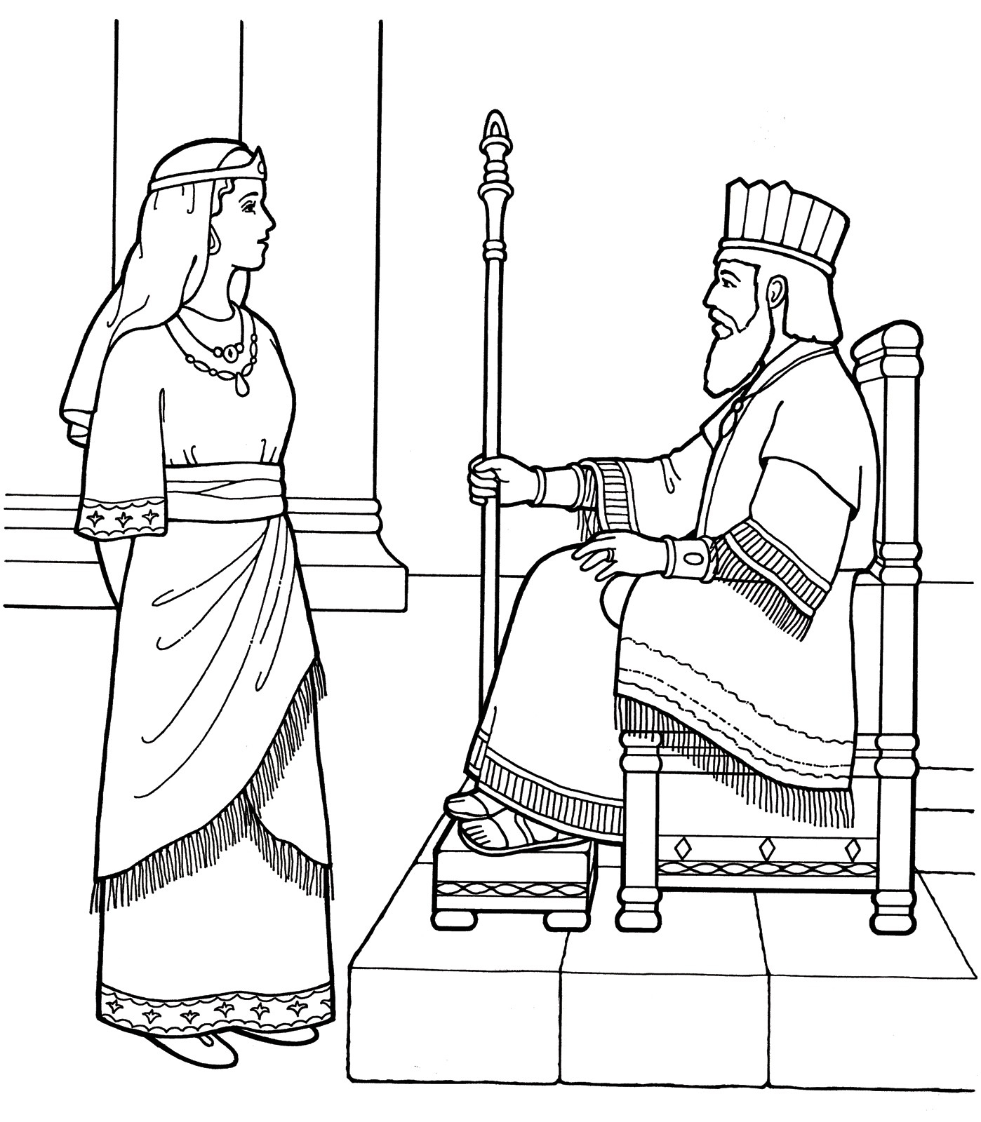 Solomon Coloring Pages Printable