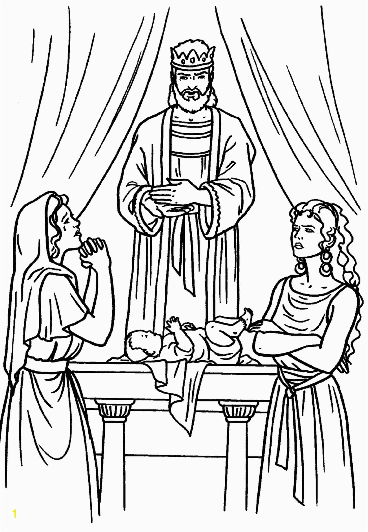 King Solomon Coloring Pages Printable Divyajanan