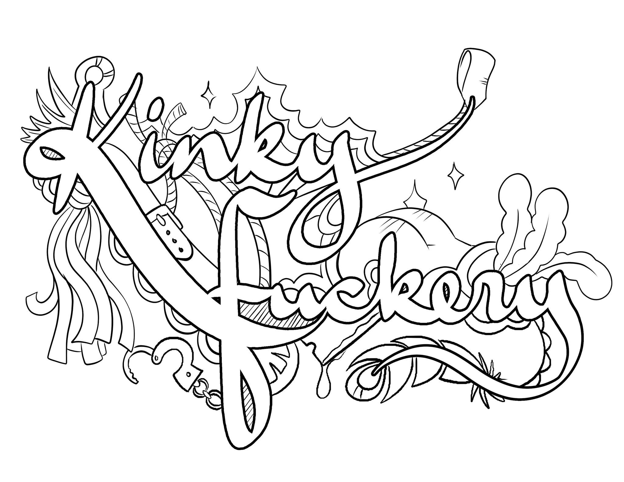 Kinky Coloring Pages Free Printable