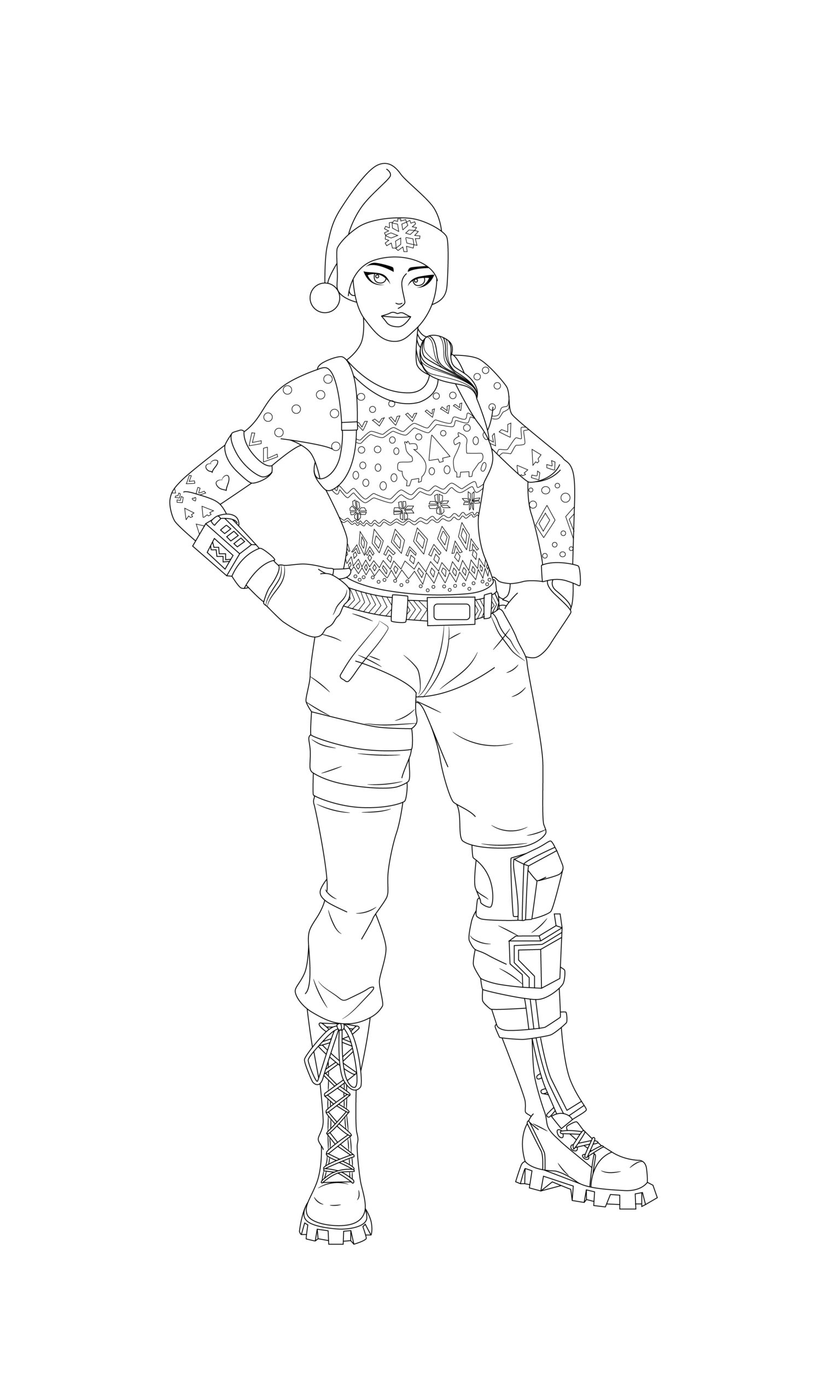 Fortnite Skins Coloring Pages Printable