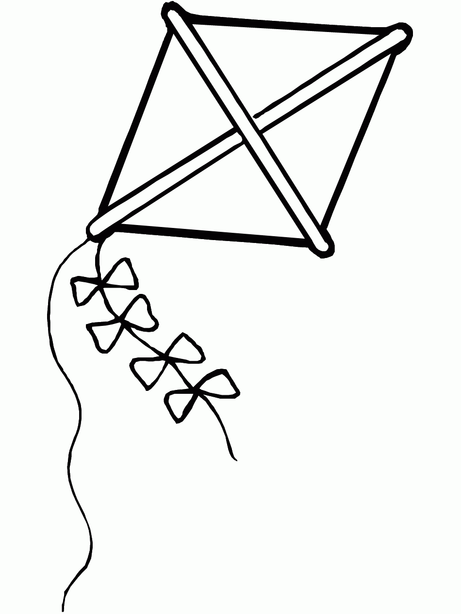 Kite Coloring Page Printable Spring Coloring EBook PrimaryGames
