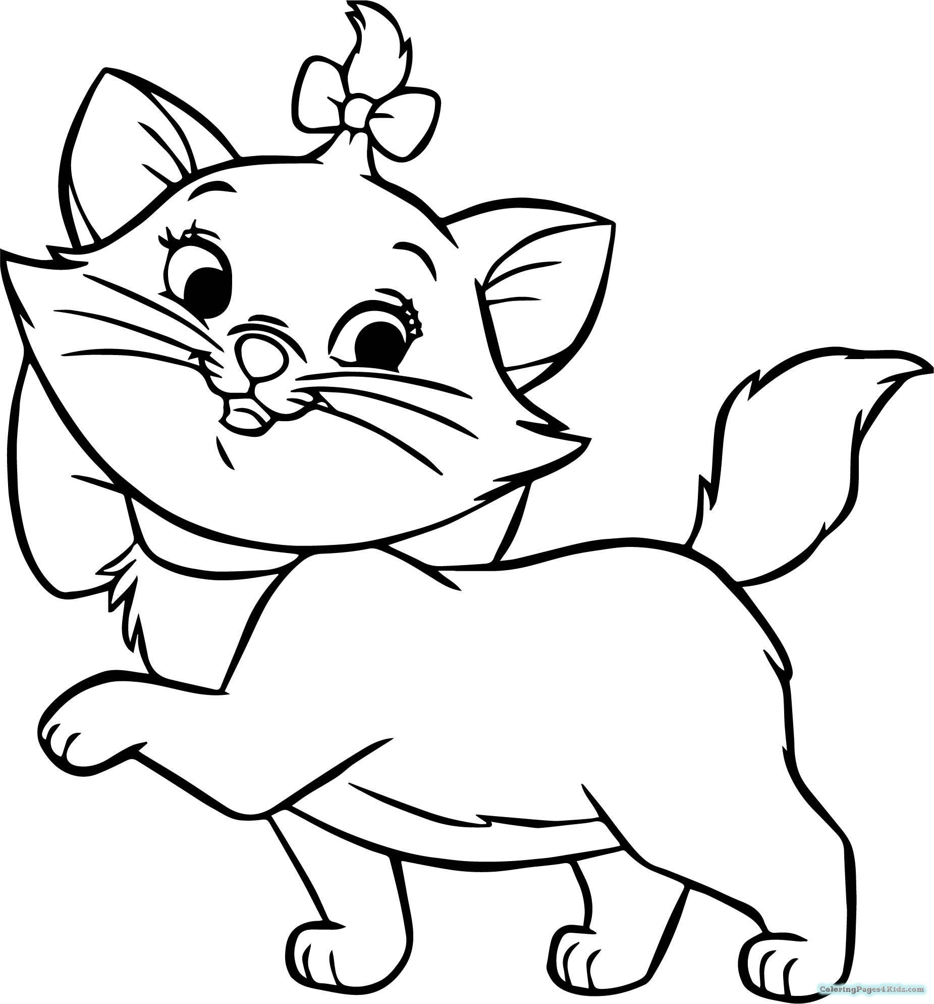 Kitten Coloring Pages At GetDrawings Free Download