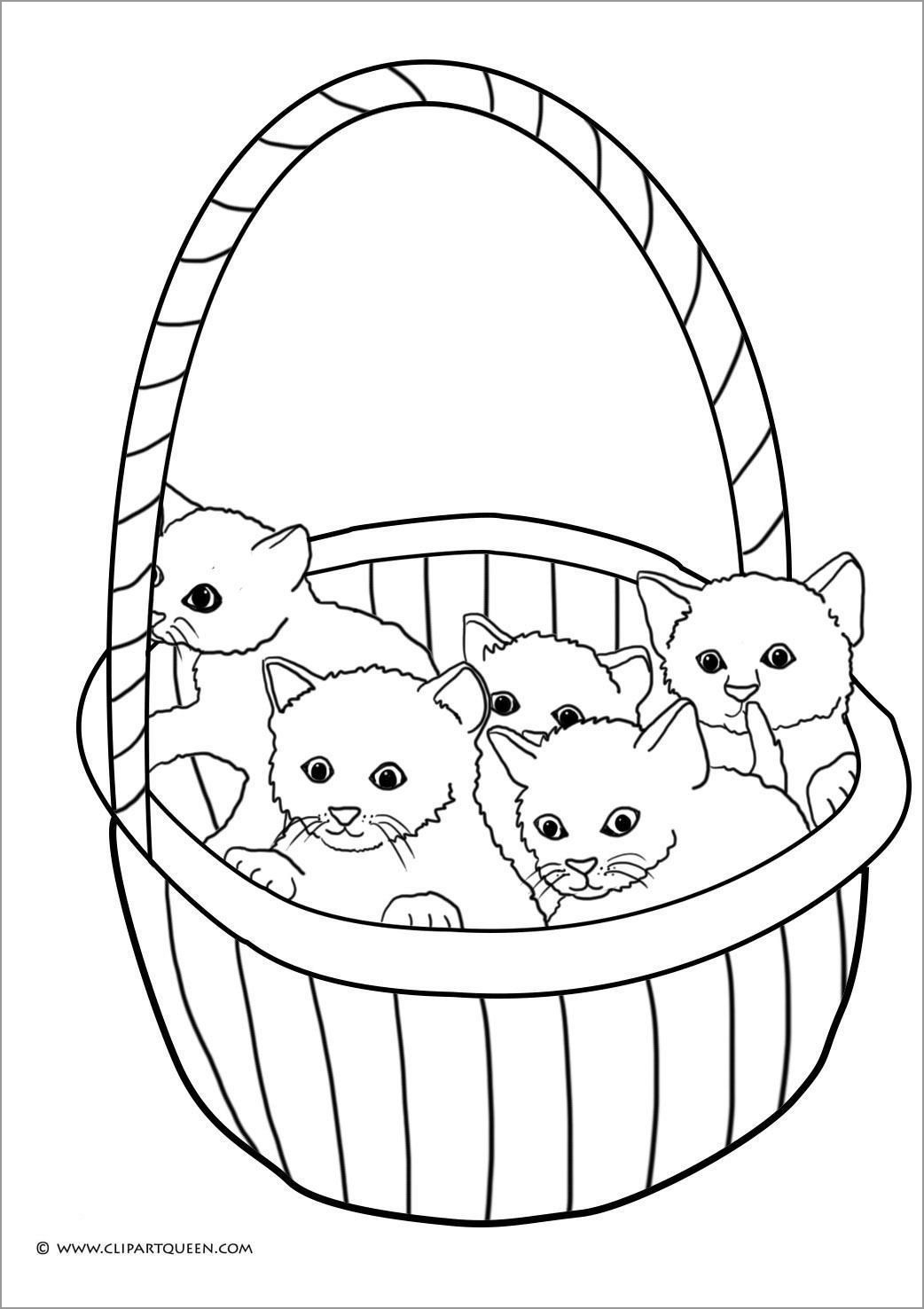 Printable Kitten Coloring Pages