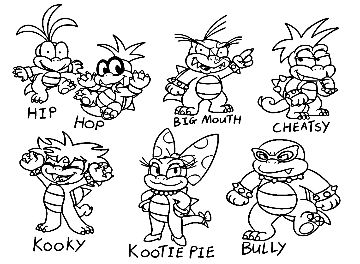 Koopalings Coloring Pages Printable For Free Download