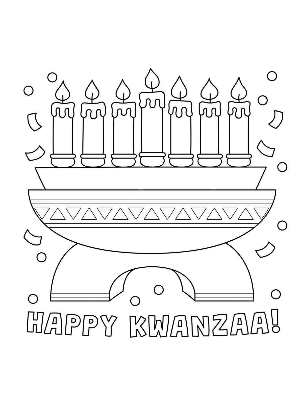 Kwanzaa Coloring Page Free Printable