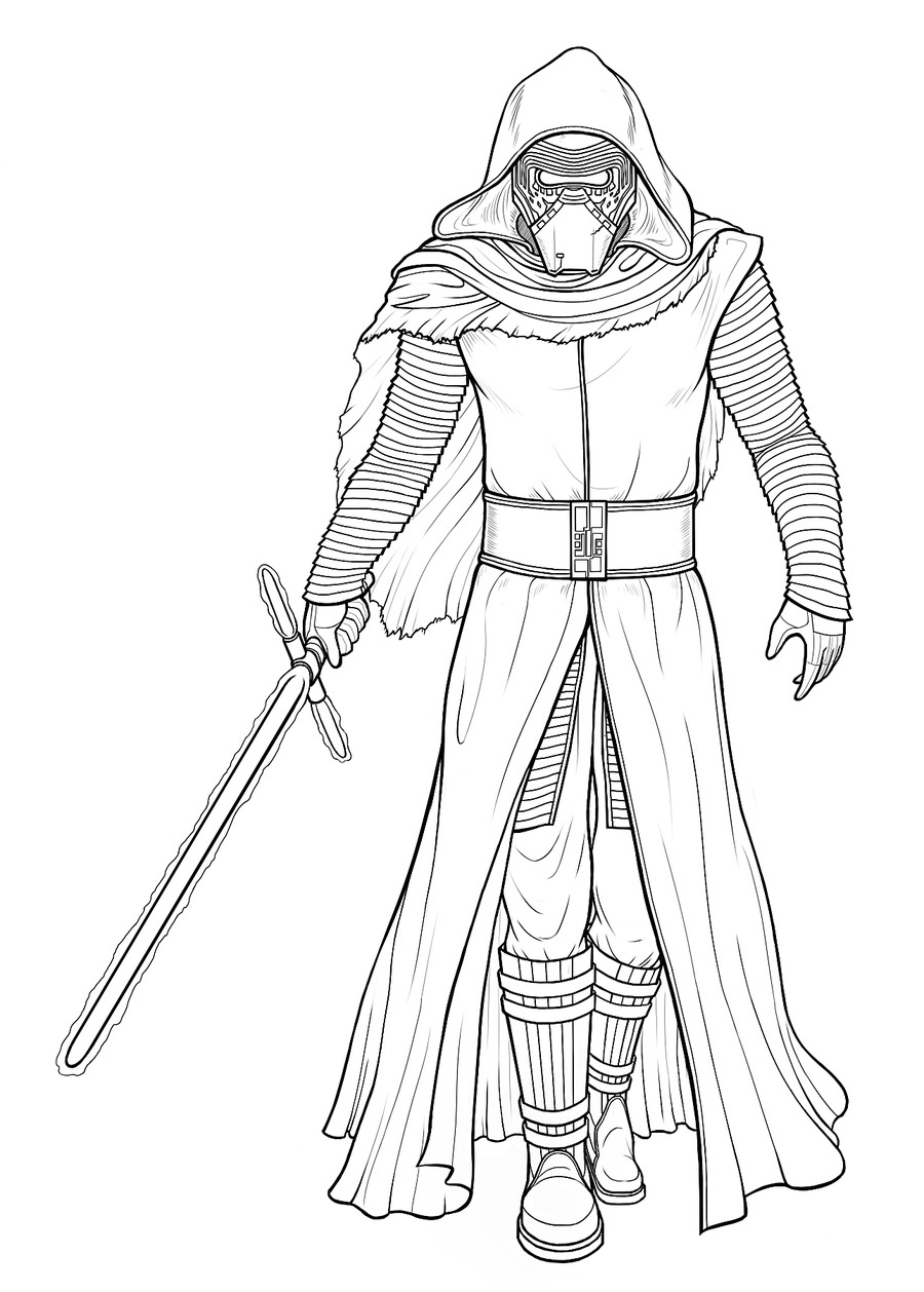 Kylo Ren Coloring Pages Best Coloring Pages For Kids