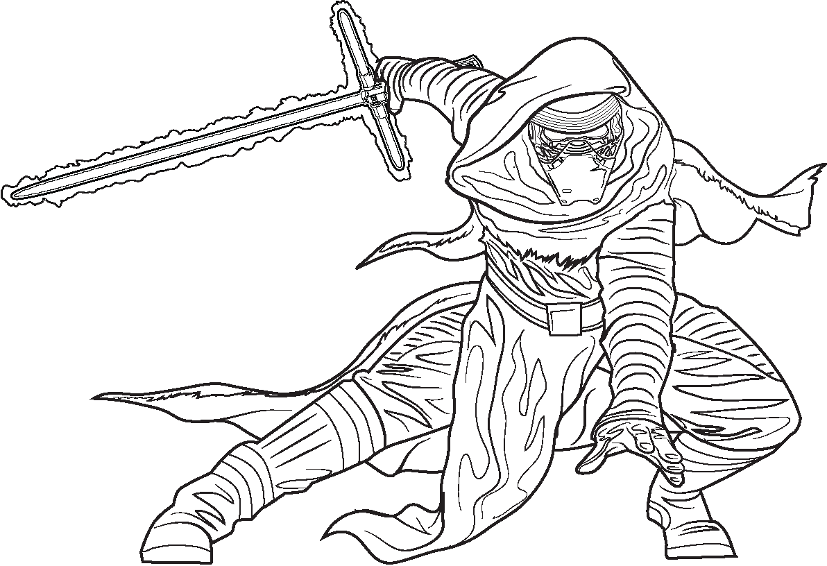 Kylo Ren Coloring Pages Best Coloring Pages For Kids