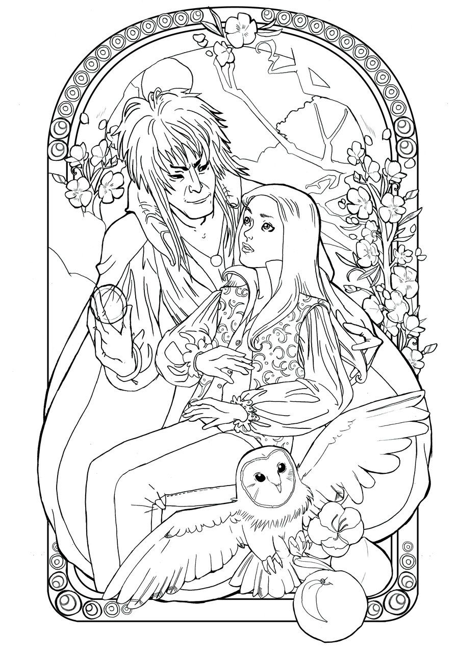 Labyrinth Movie Coloring Pages Now Sketch Coloring Page