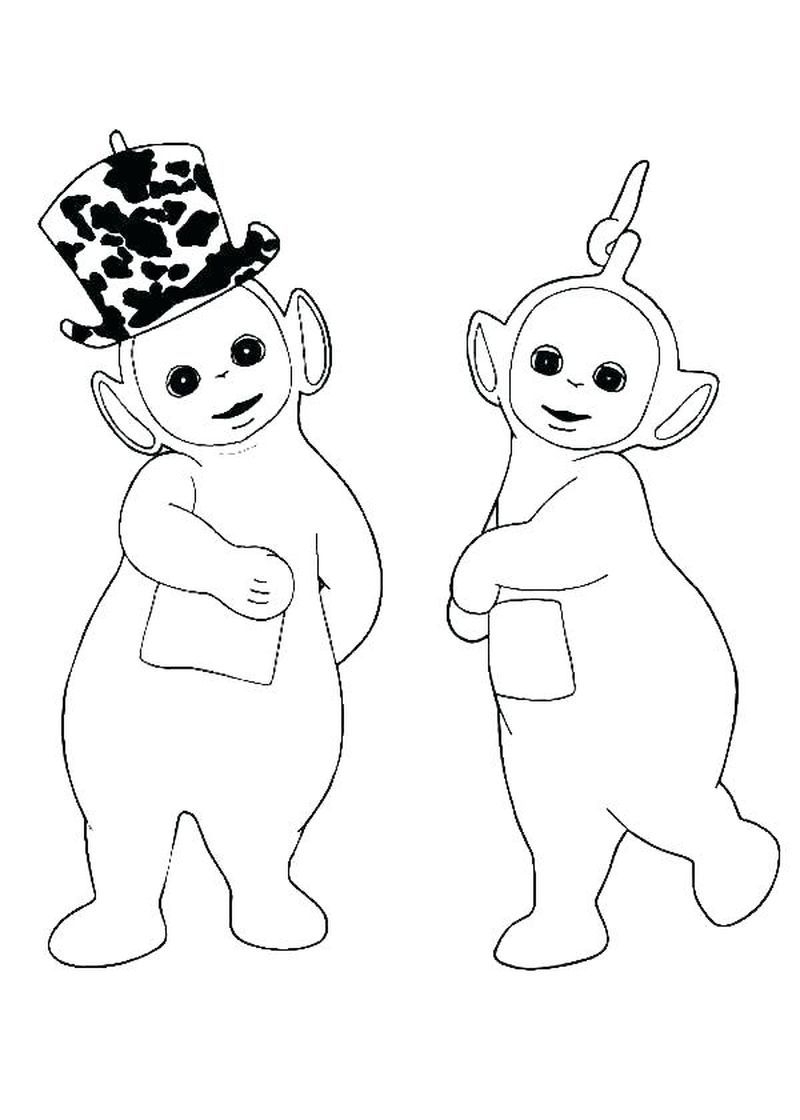 Lala Teletubbies Coloring Pages Thekidsworksheet