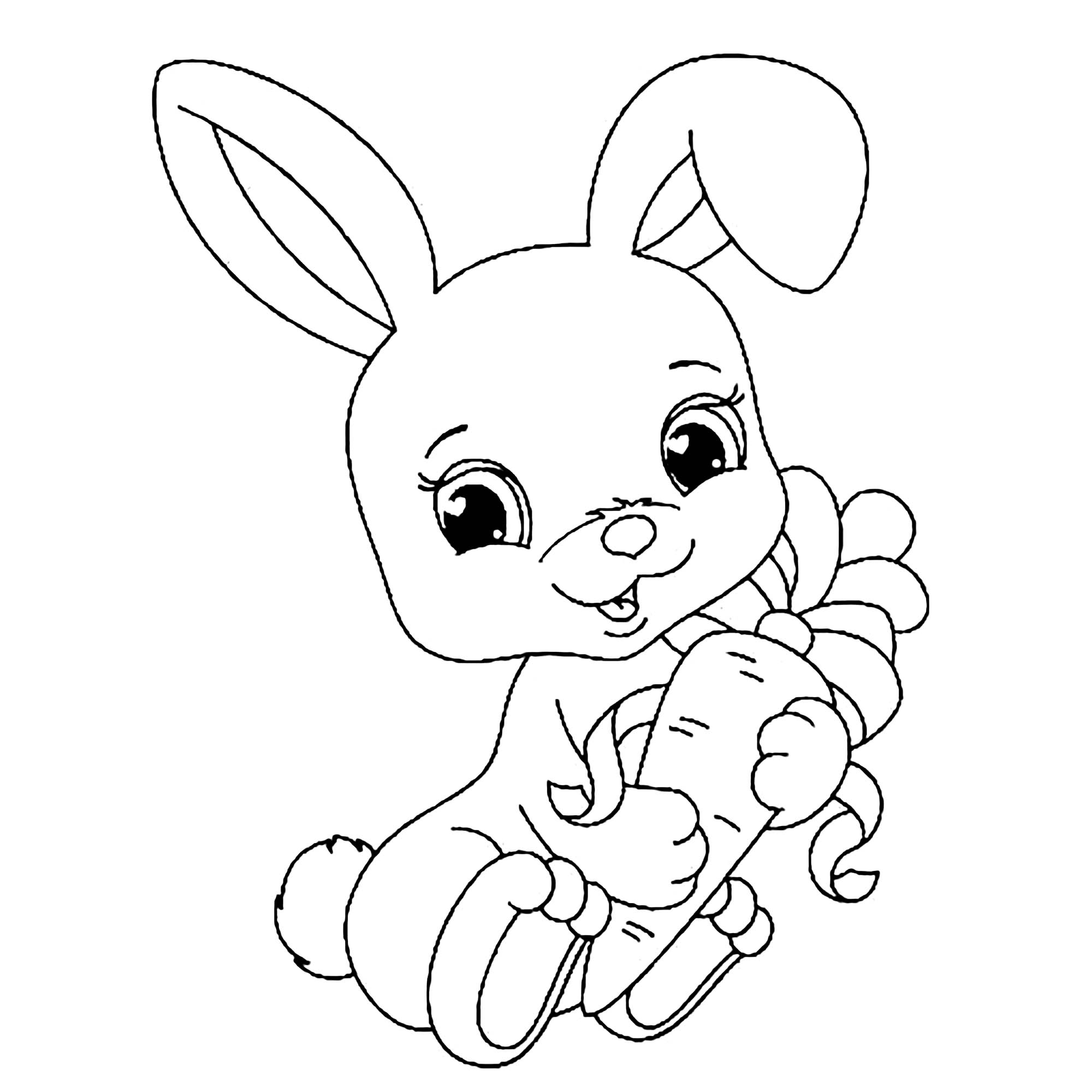 Free Printable Bunny Coloring Pages