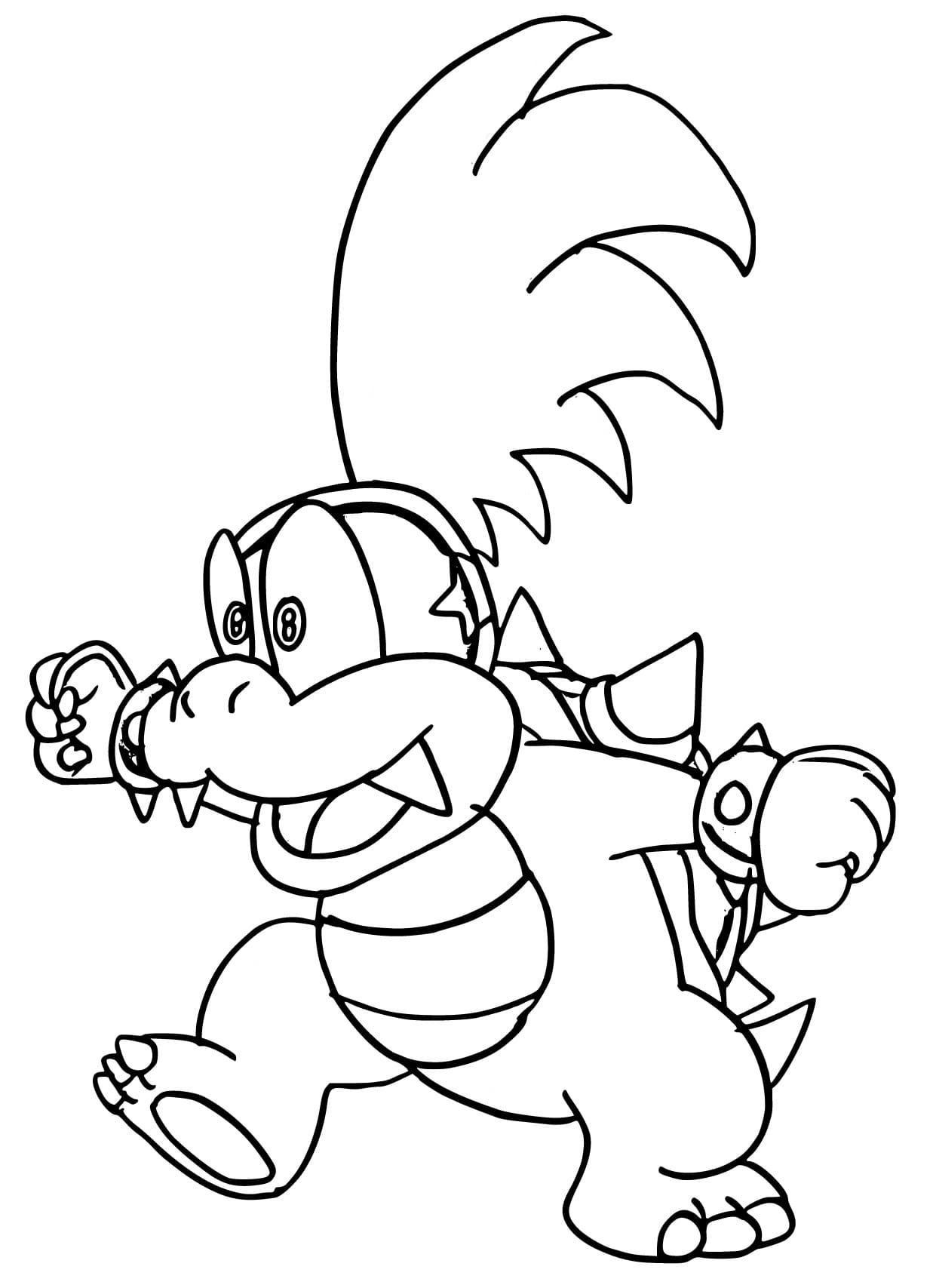 Larry Koopa Koopalings Coloring Page Download Print Or Color Online For Free