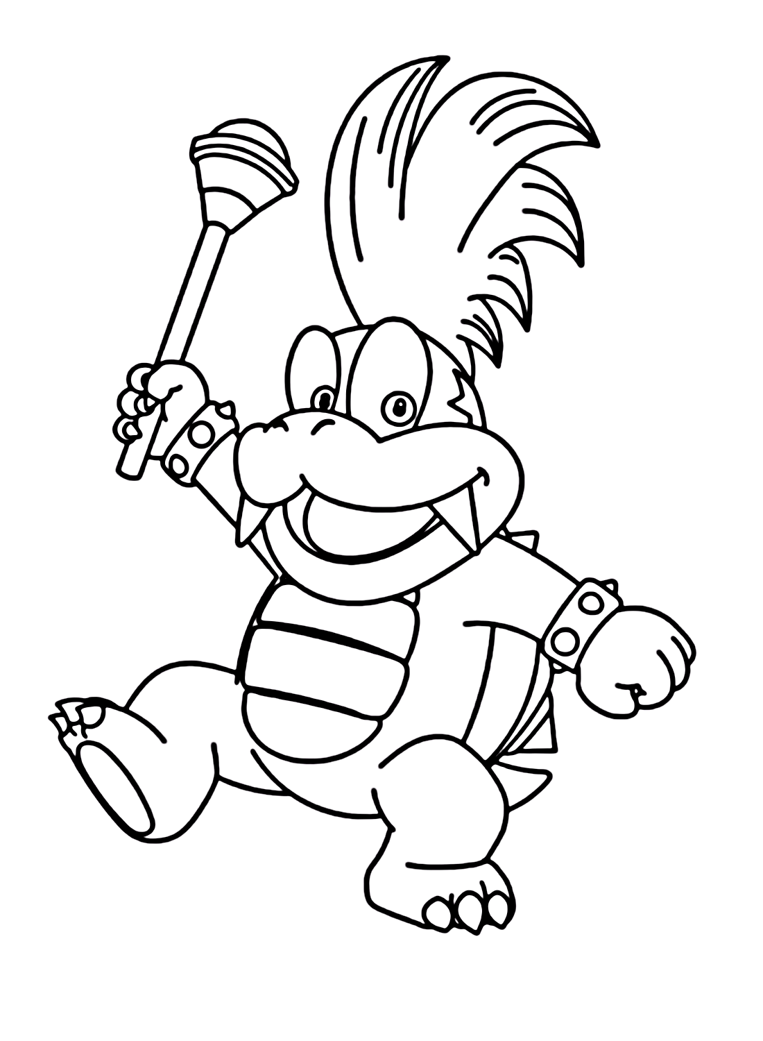 Larry Koopa Of Koopalings Coloring Page Free Printable Coloring Pages