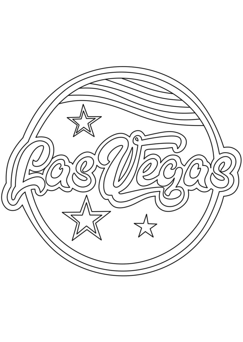 Las Vegas Free Printable Coloring Page Download Print Or Color Online For Free