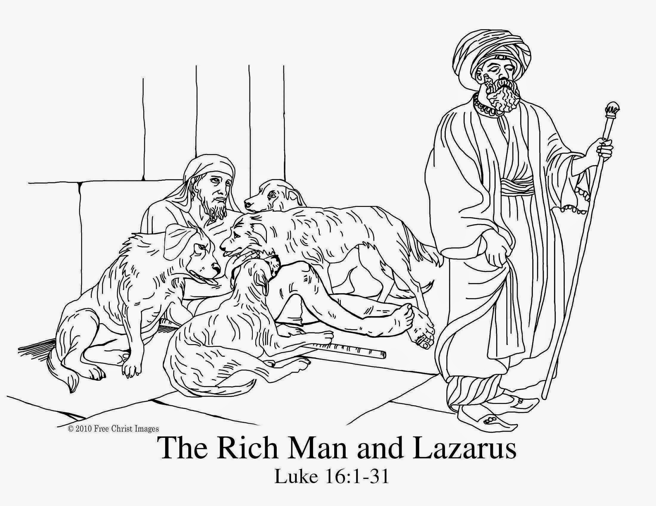 Lazarus Printable Coloring Pages