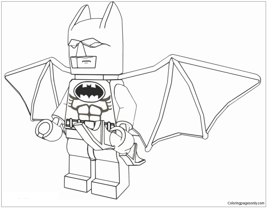 Lego Batman 1 Coloring Page Free Printable Coloring Pages