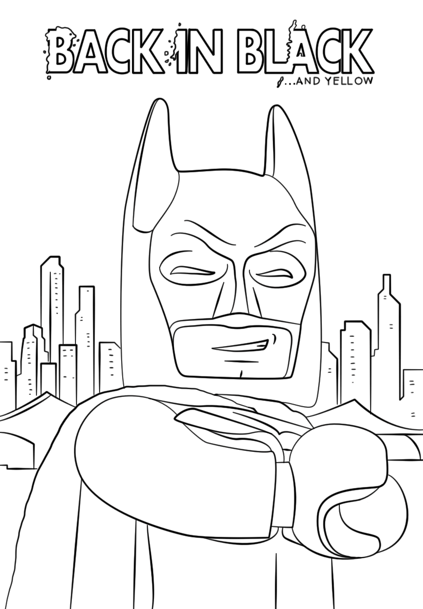 Lego Batman Coloring Pages Printable