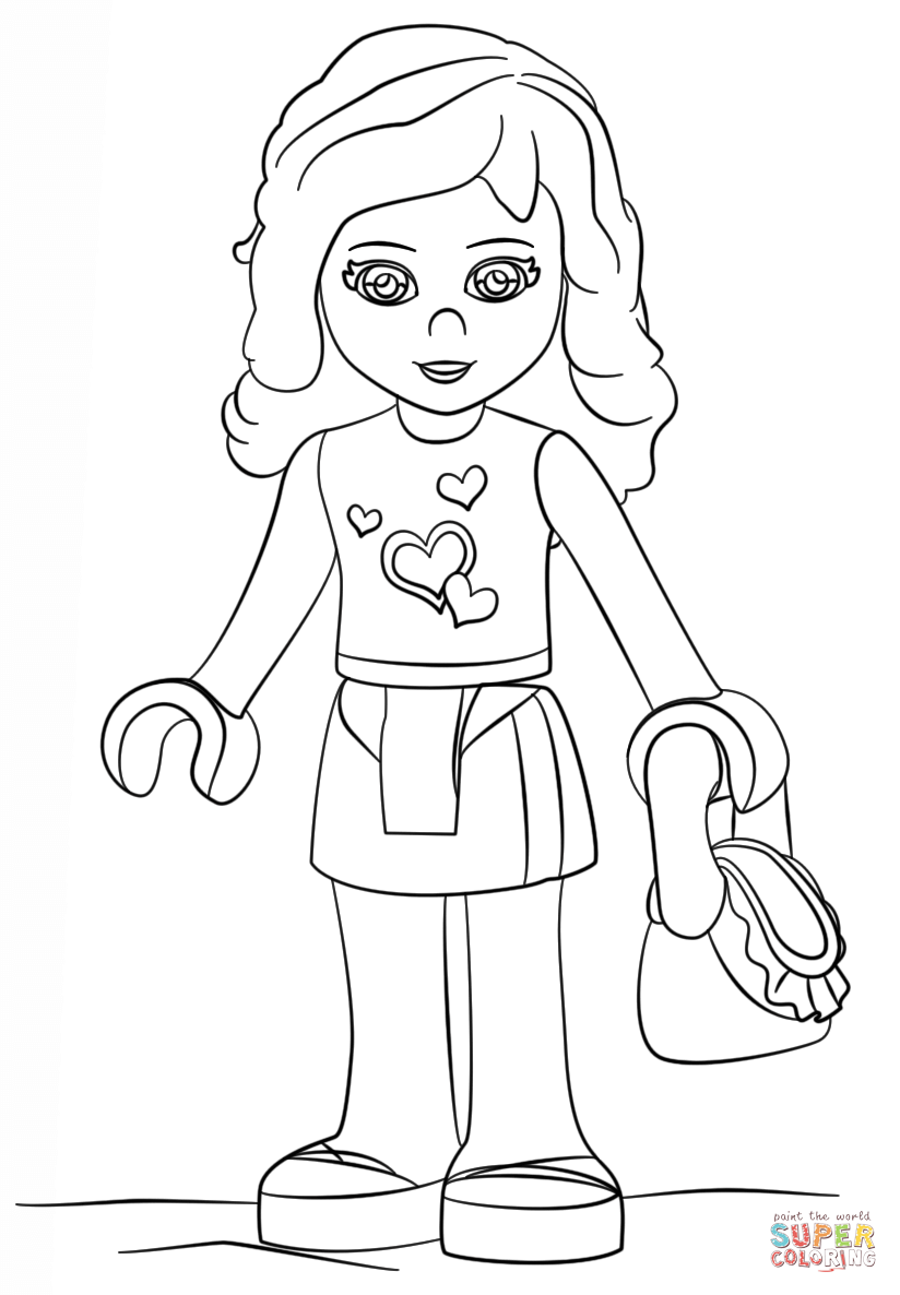 Lego Friends Coloring Pages Coloring Home