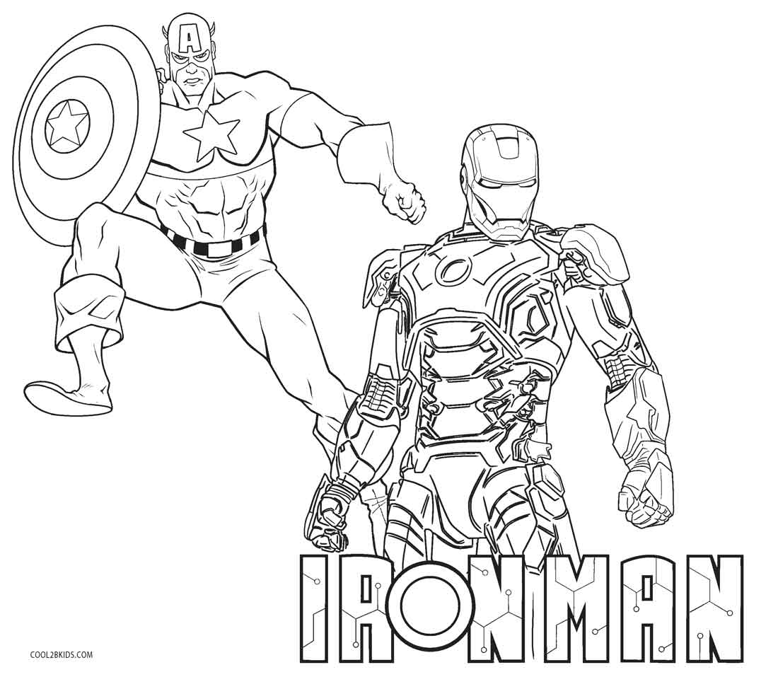 Printable Lego Ironman Coloring Pages