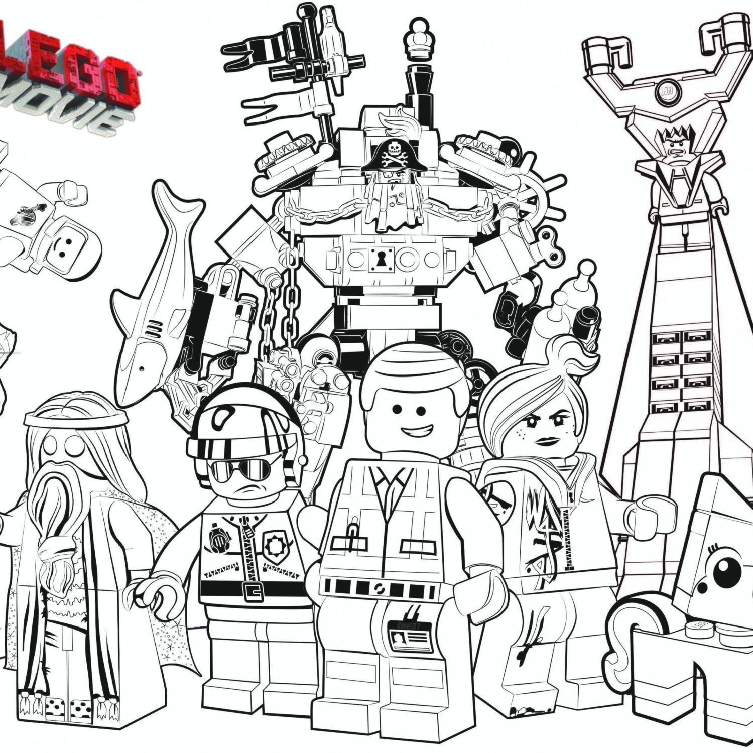 Lego Coloring Pages Free Printable