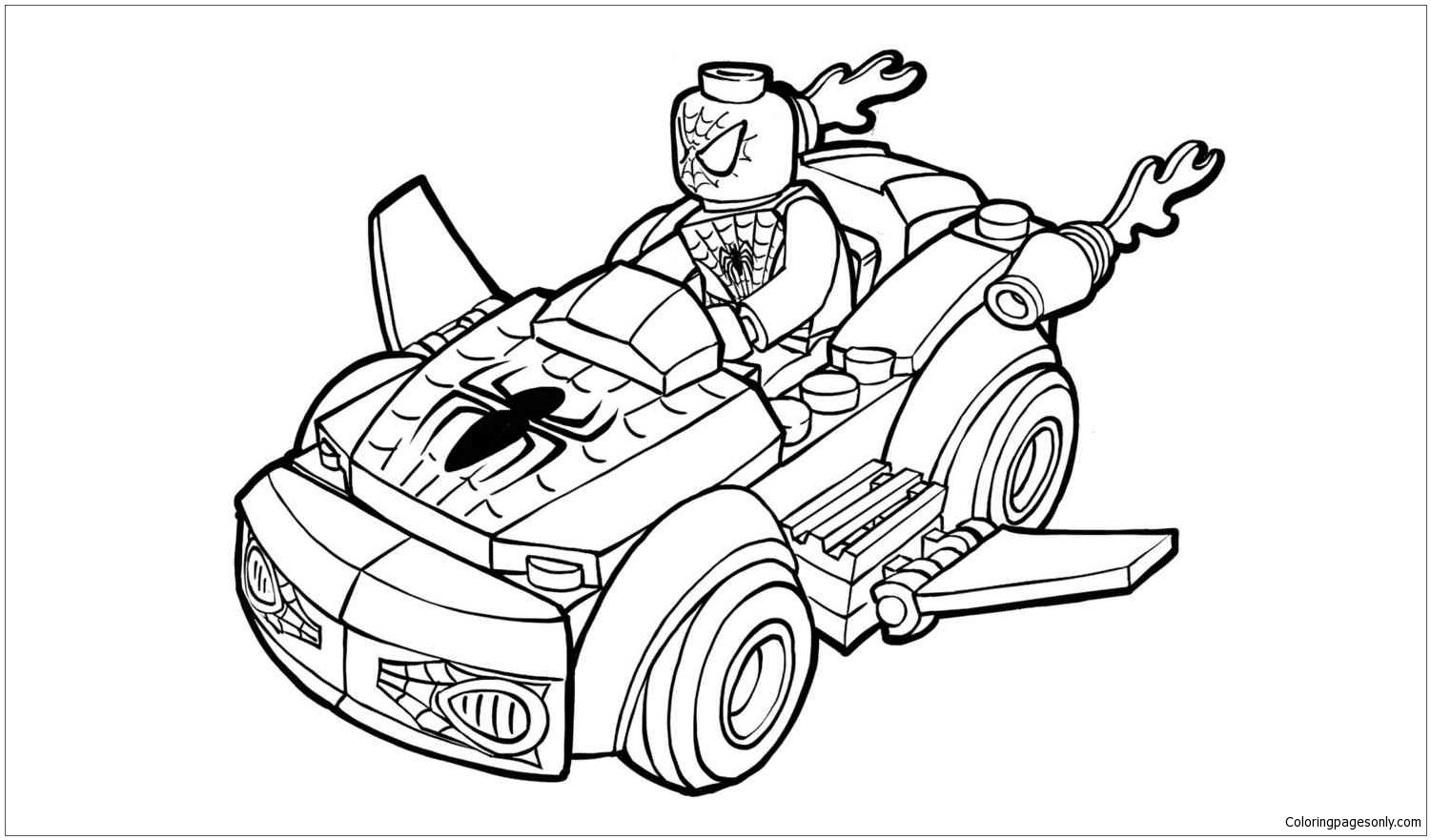 Lego Spiderman Coloring Page Free Printable Coloring Pages