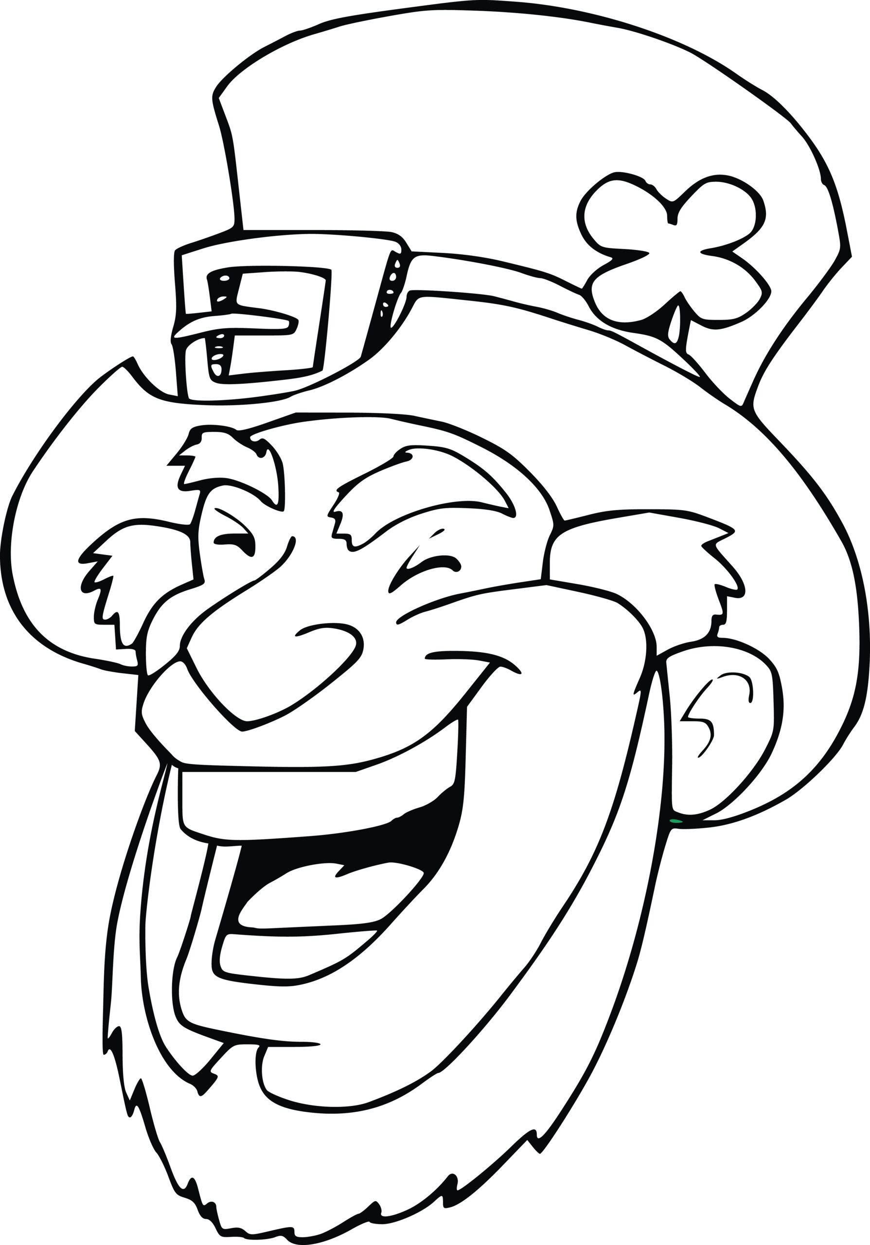 Leprechaun Face Coloring Pages At GetColorings Free Printable Colorings Pages To Print And