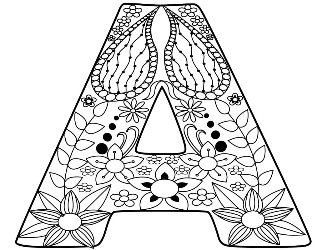 Letter A Coloring Pages Motherhood