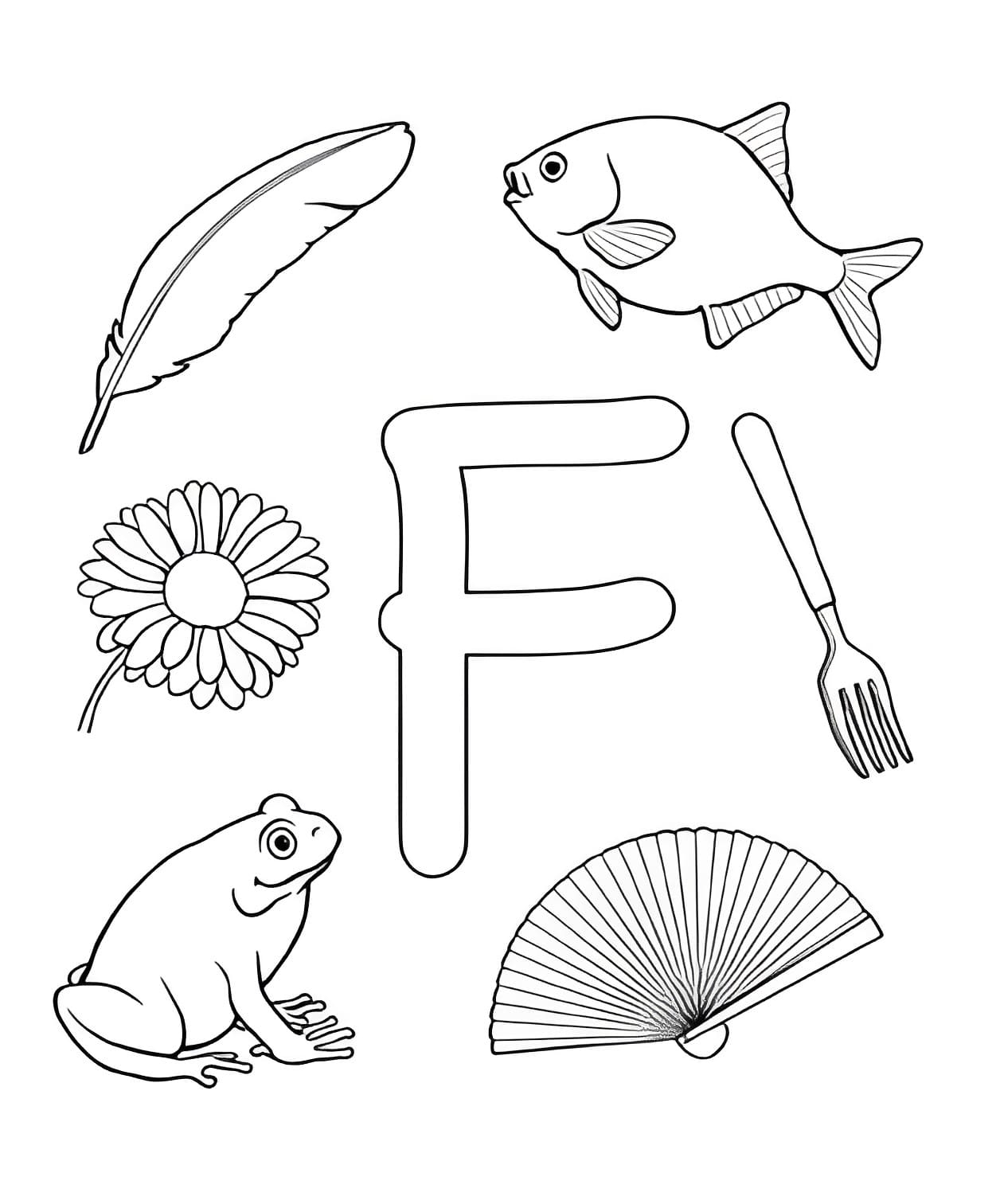 Letter F Printable Coloring Page Download Print Or Color Online For Free