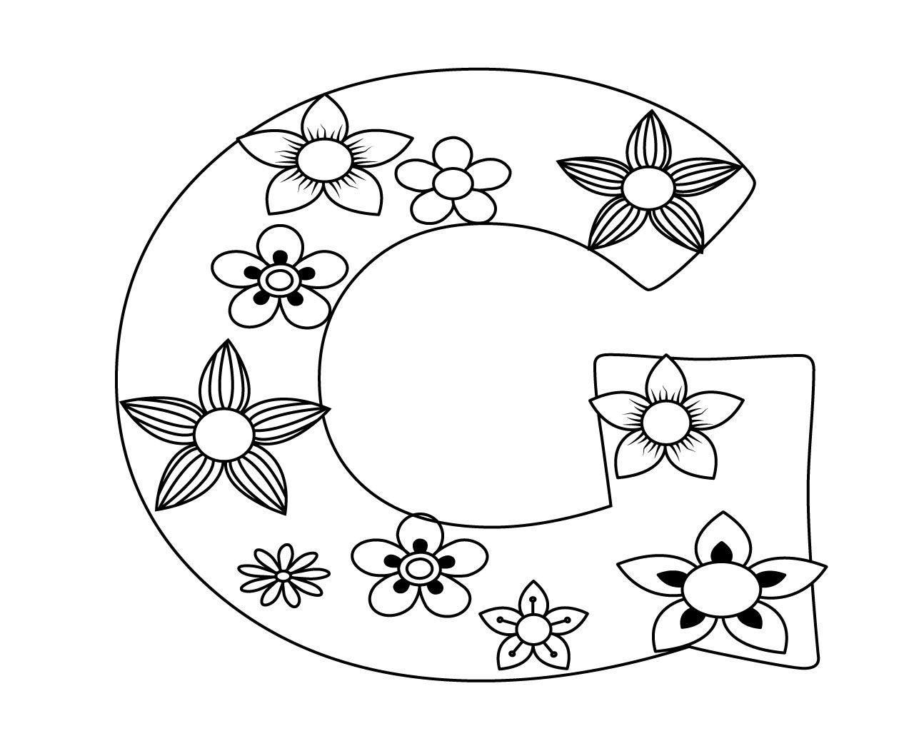 Letter G Coloring Pages For Your Lovely Toddlers Coloring Pages Alphabet Coloring Pages