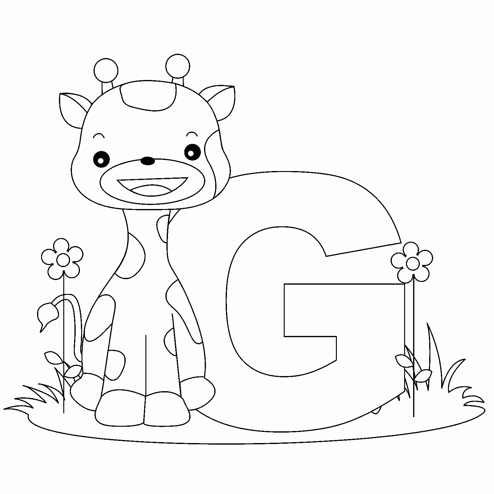 Letter G Coloring Pages Preschool Coloring Home