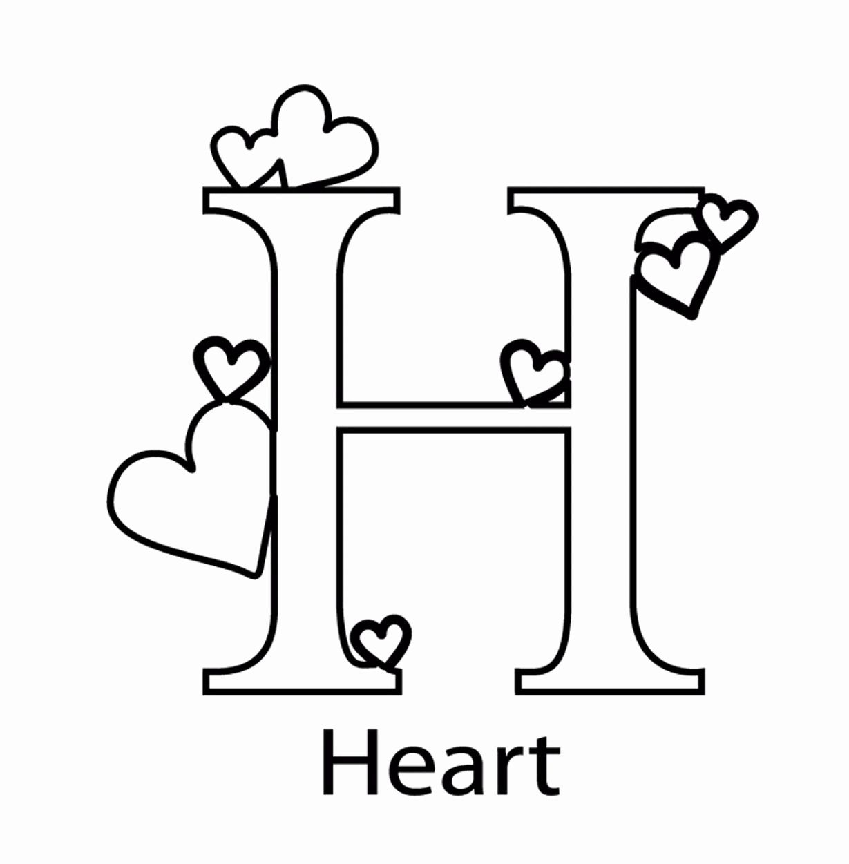 Letter H Coloring Page Best Of Things That Start With The Letter H Colori Coloring Pages