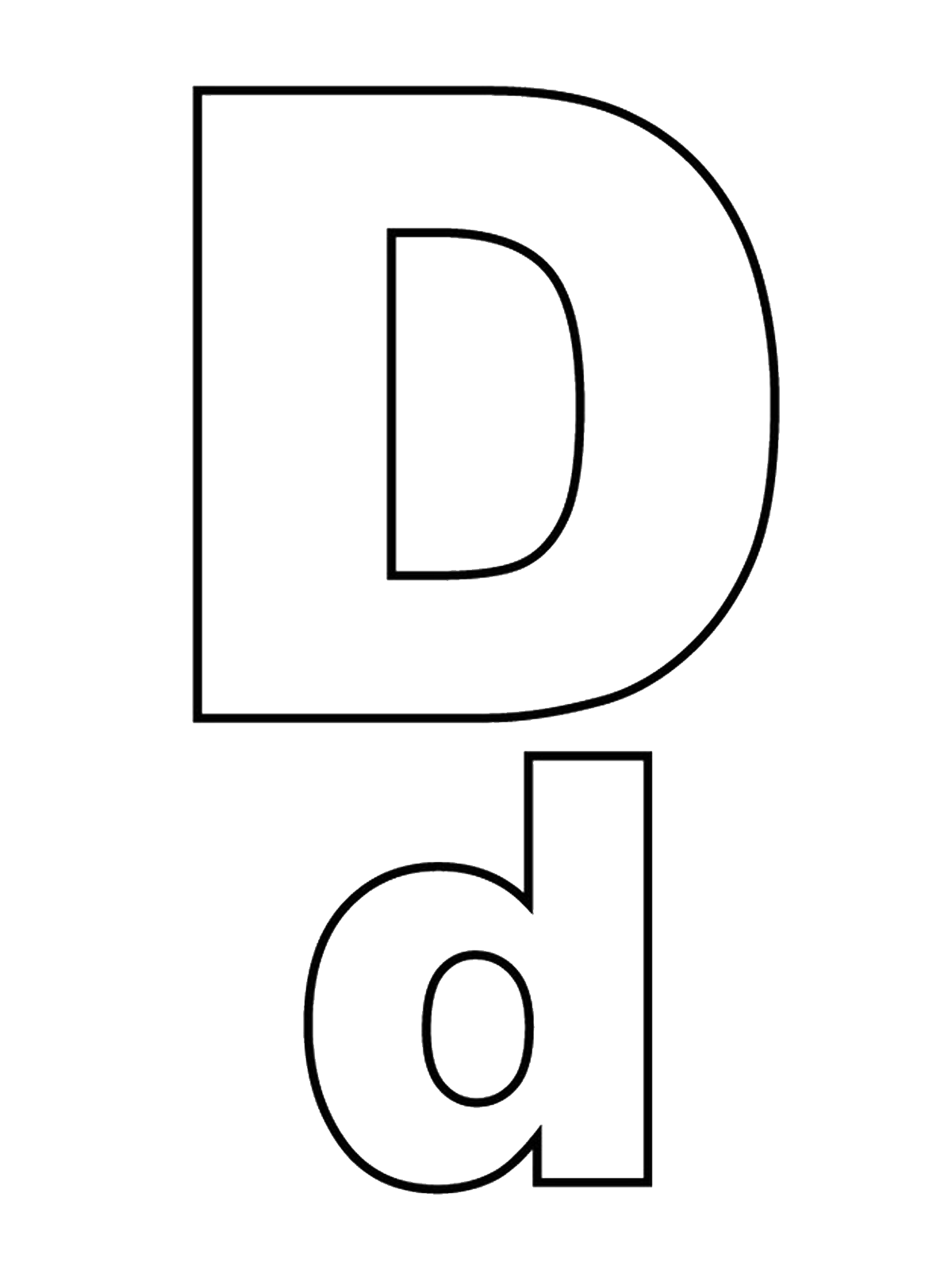 Letters And Numbers Letter D Capital Letters And Lowercase