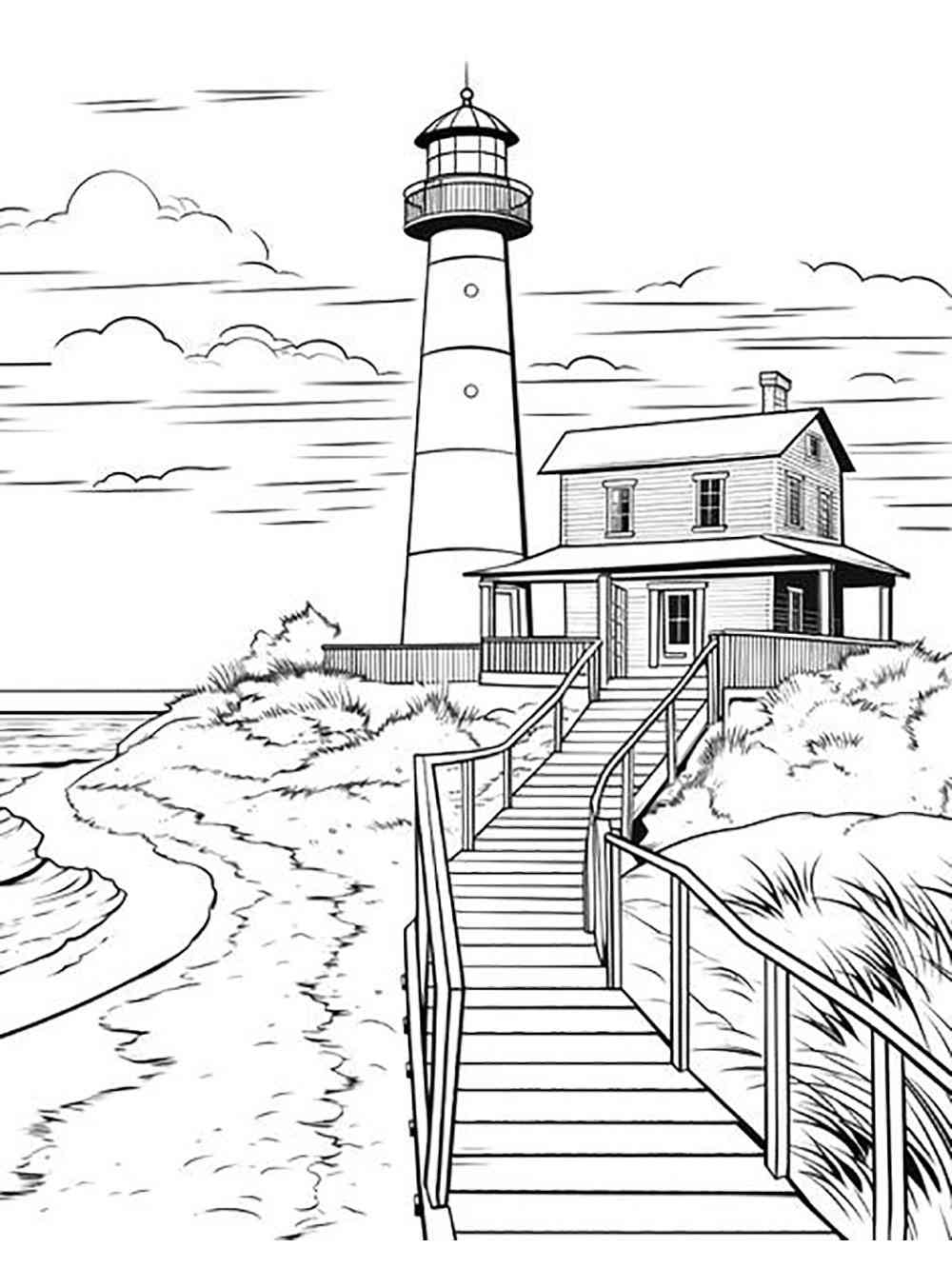 Lighthouse Coloring Pages Free Printable