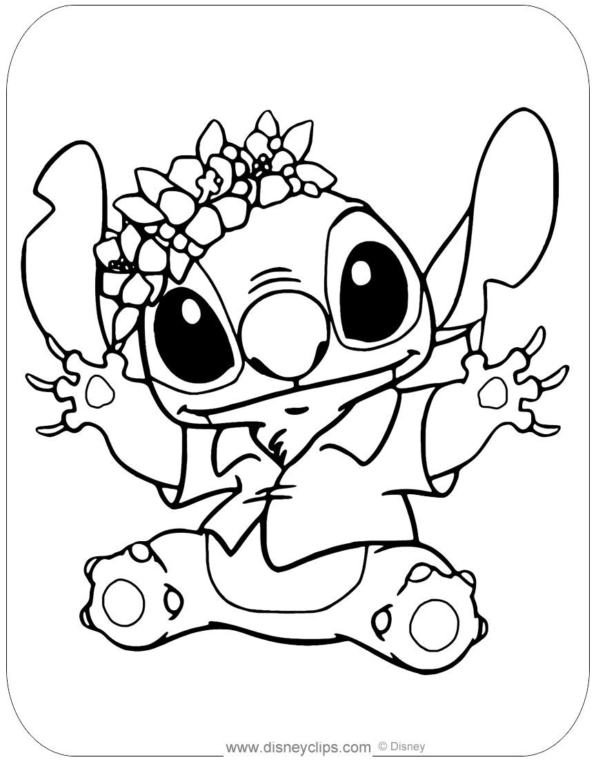 Lilo And Stitch Coloring Pages Disneyclips