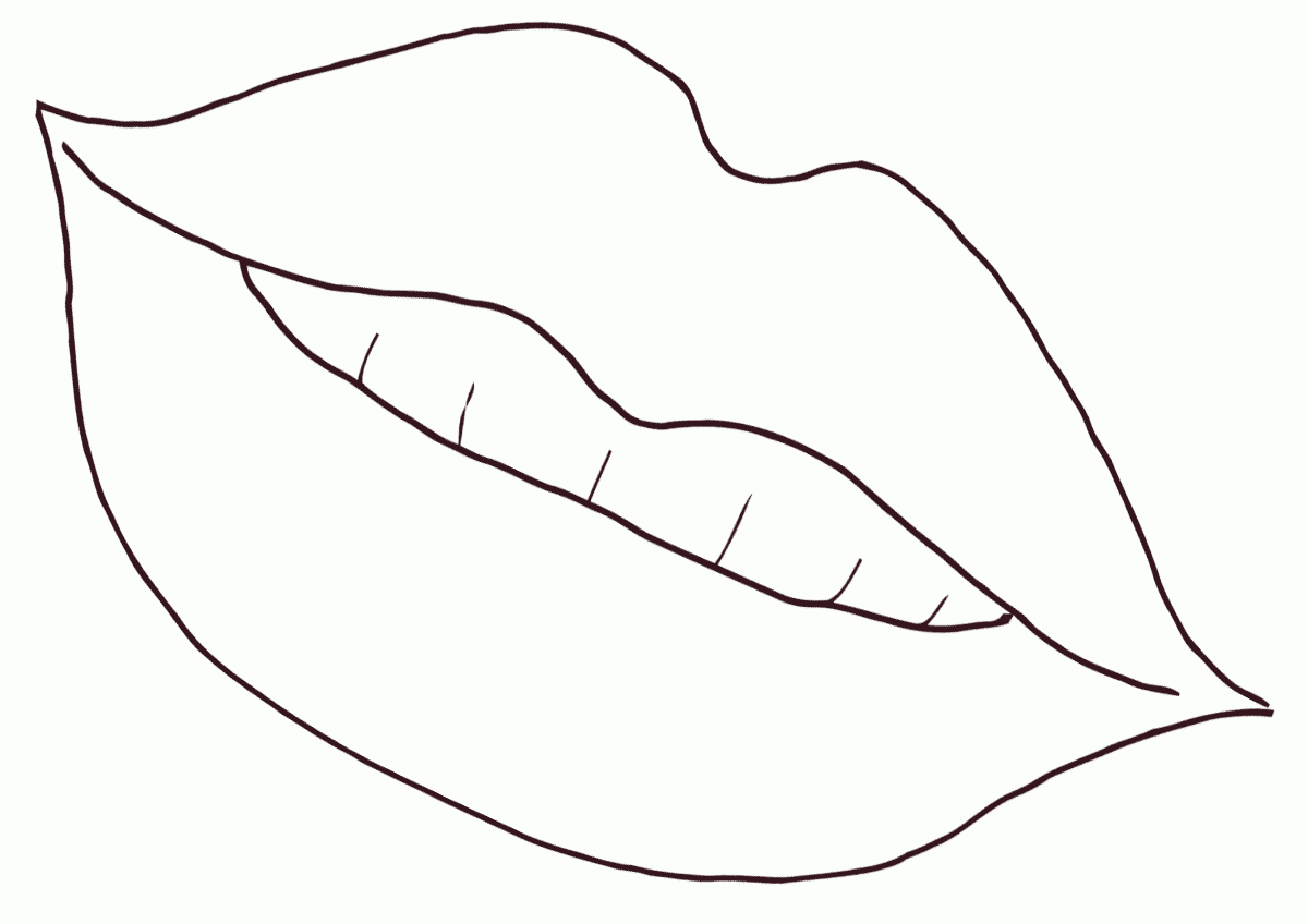 Lips Coloring Pages To Download And Print For Free