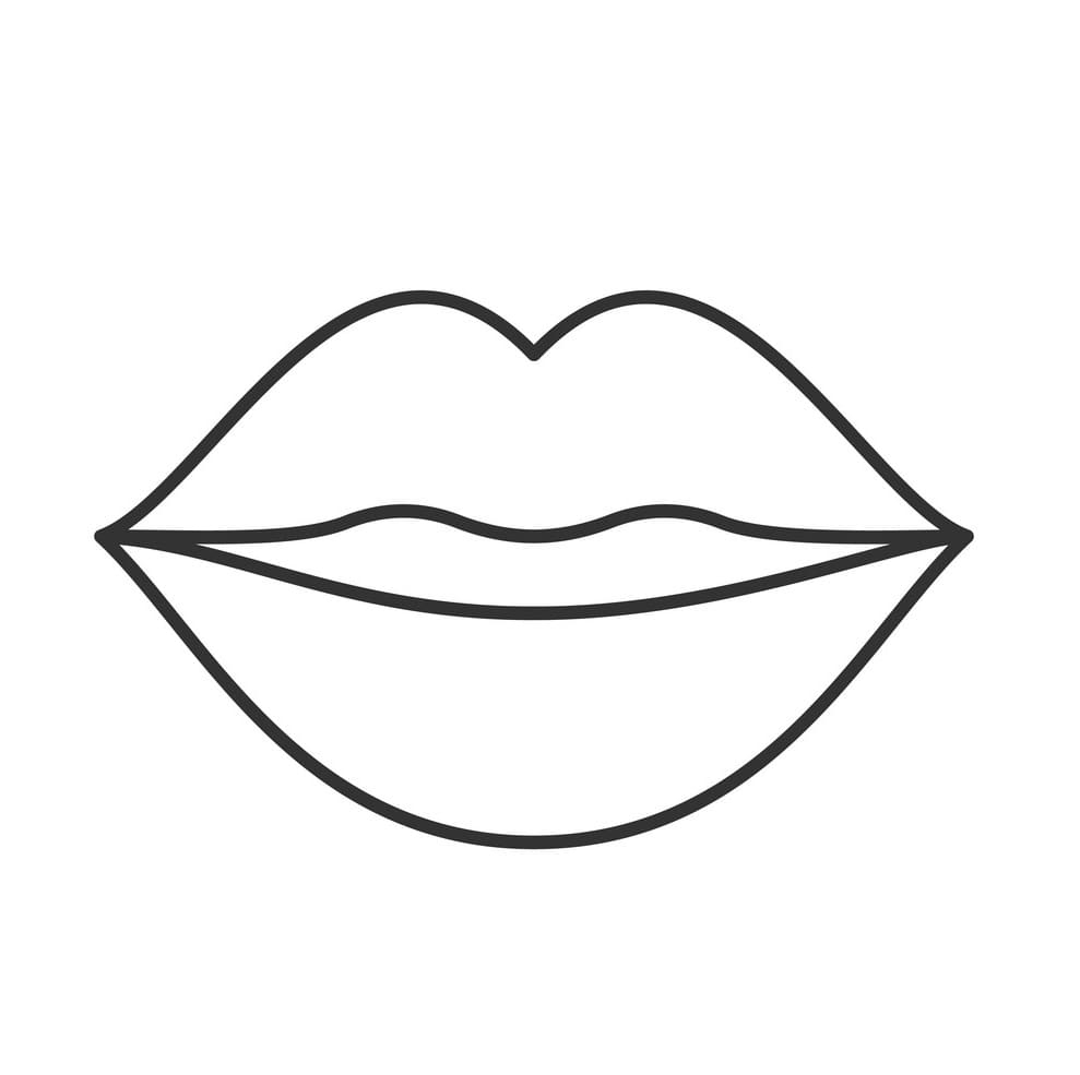 Lips Coloring Pages