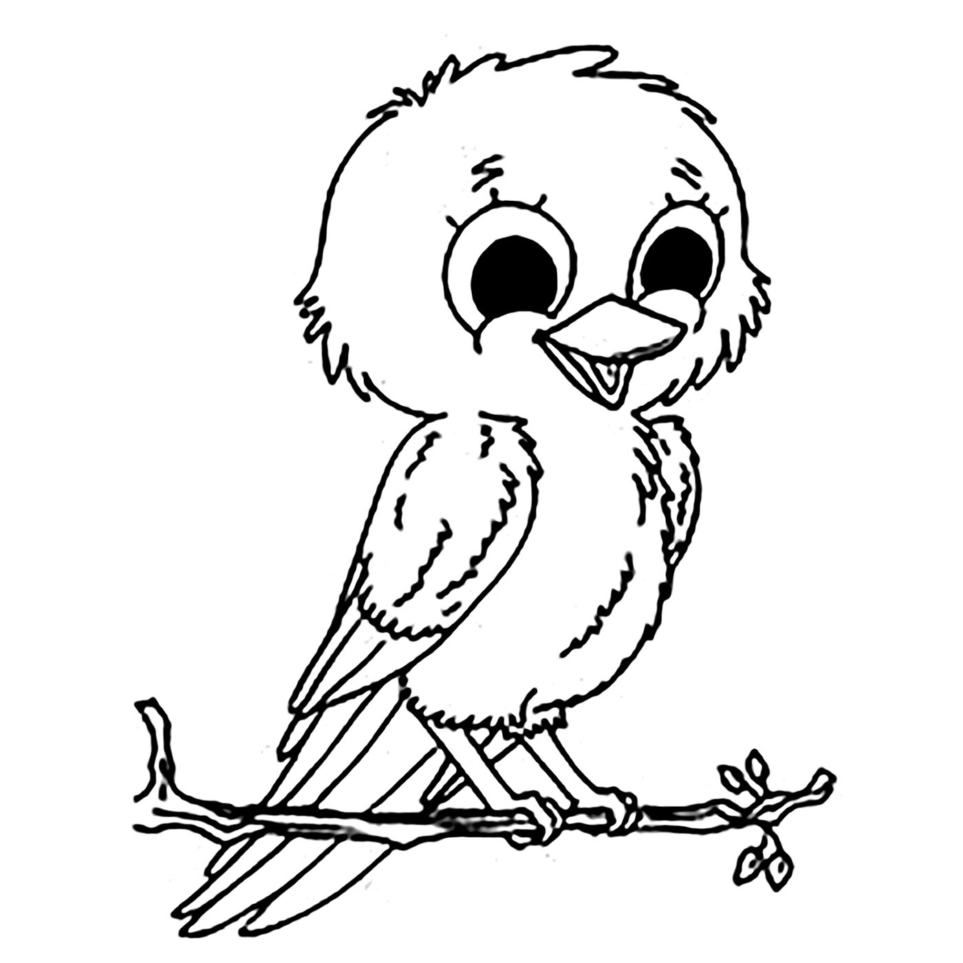 Little Bird Bird Coloring Pages For Kids