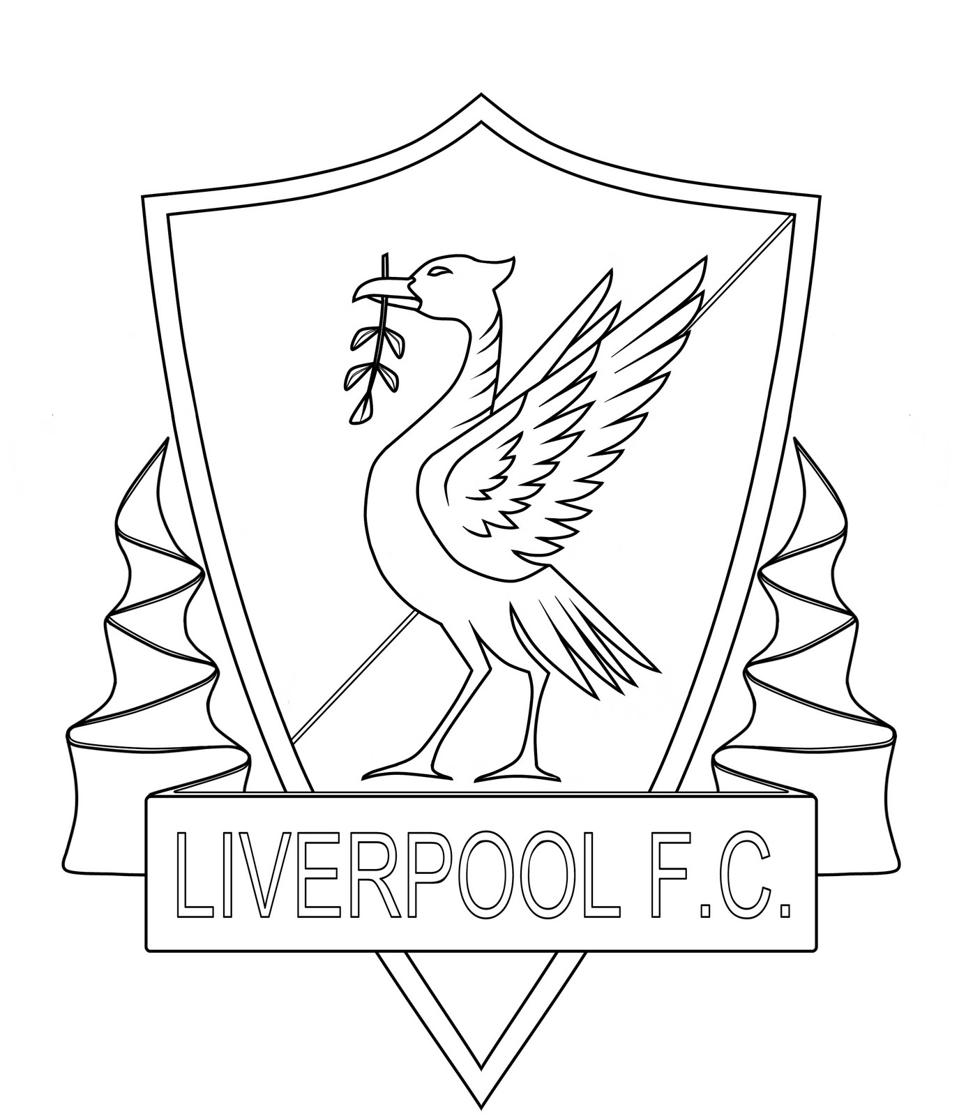 Liverpool Fc Free Colouring Pages