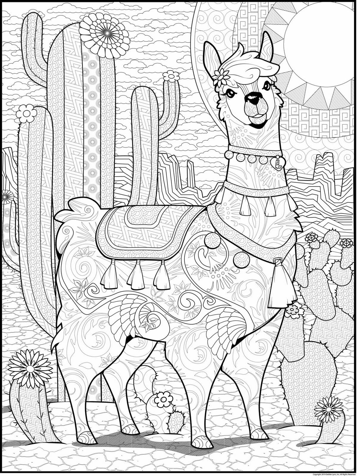 Llama Coloring Pages 100 Printable Coloring Pages