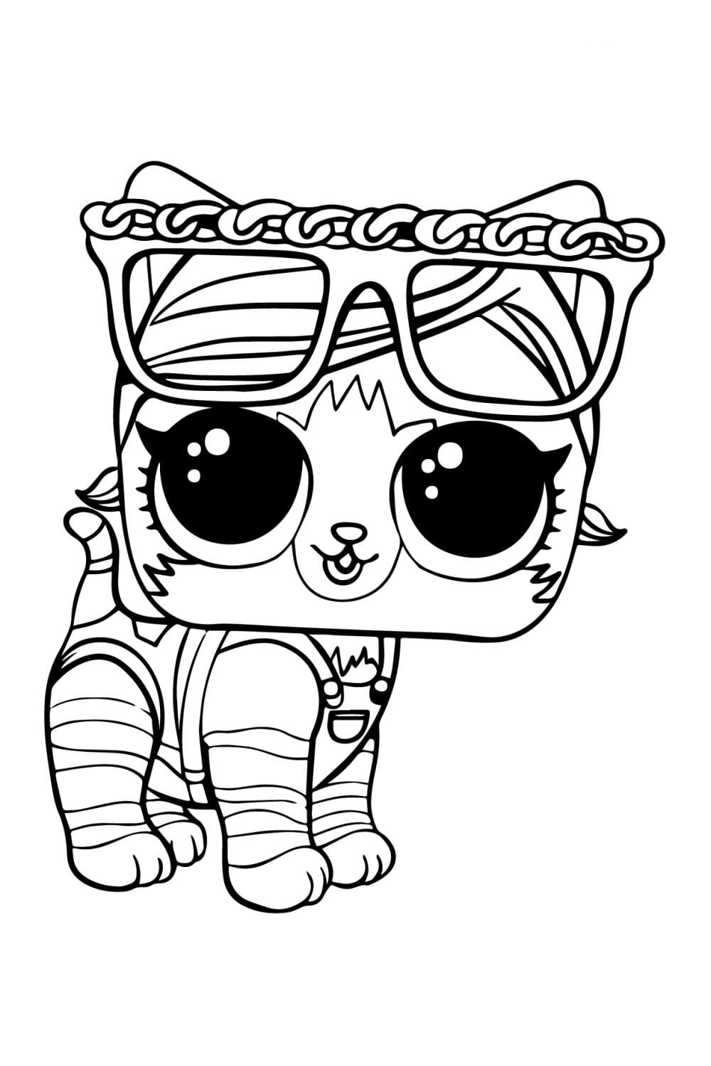 LOL Pets Kitten Coloring Page Free Printable Coloring Pages For Kids