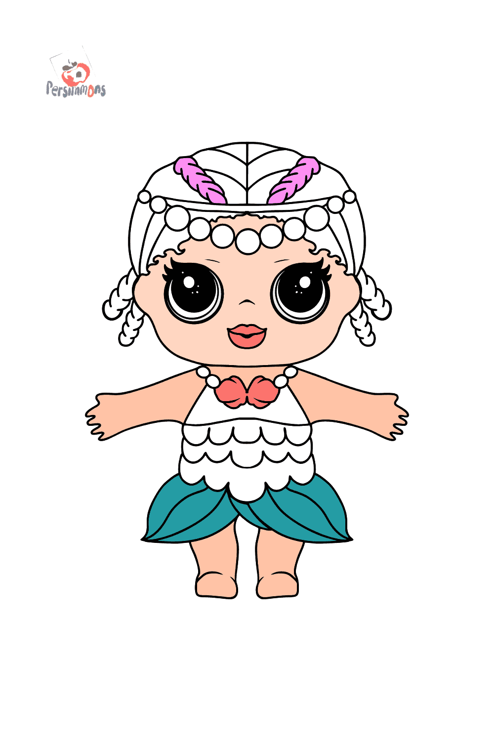LOL Surprise Doll Merbaby Coloring Page Online And Print For Free