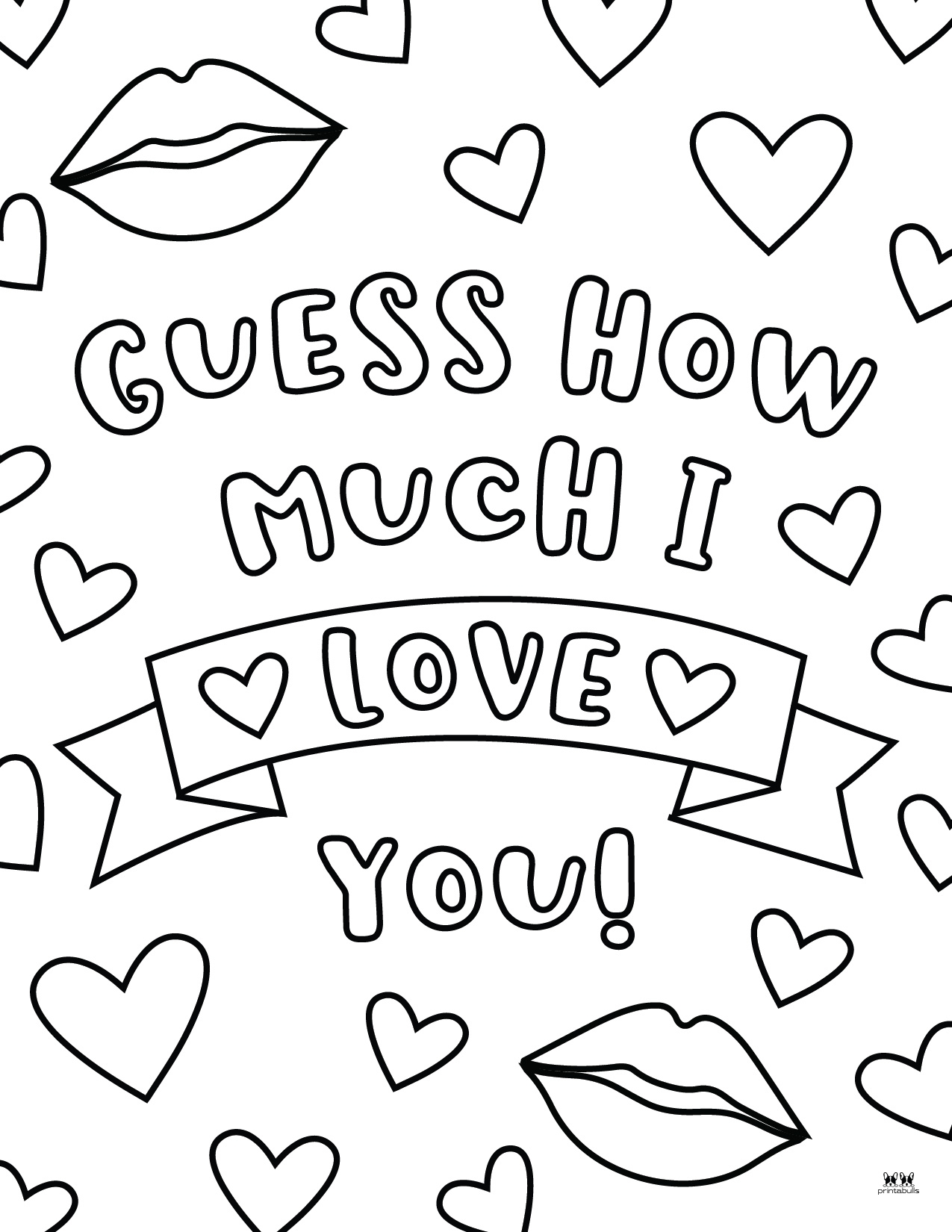 Love I Love You Coloring Pages FREE Printables Printabulls