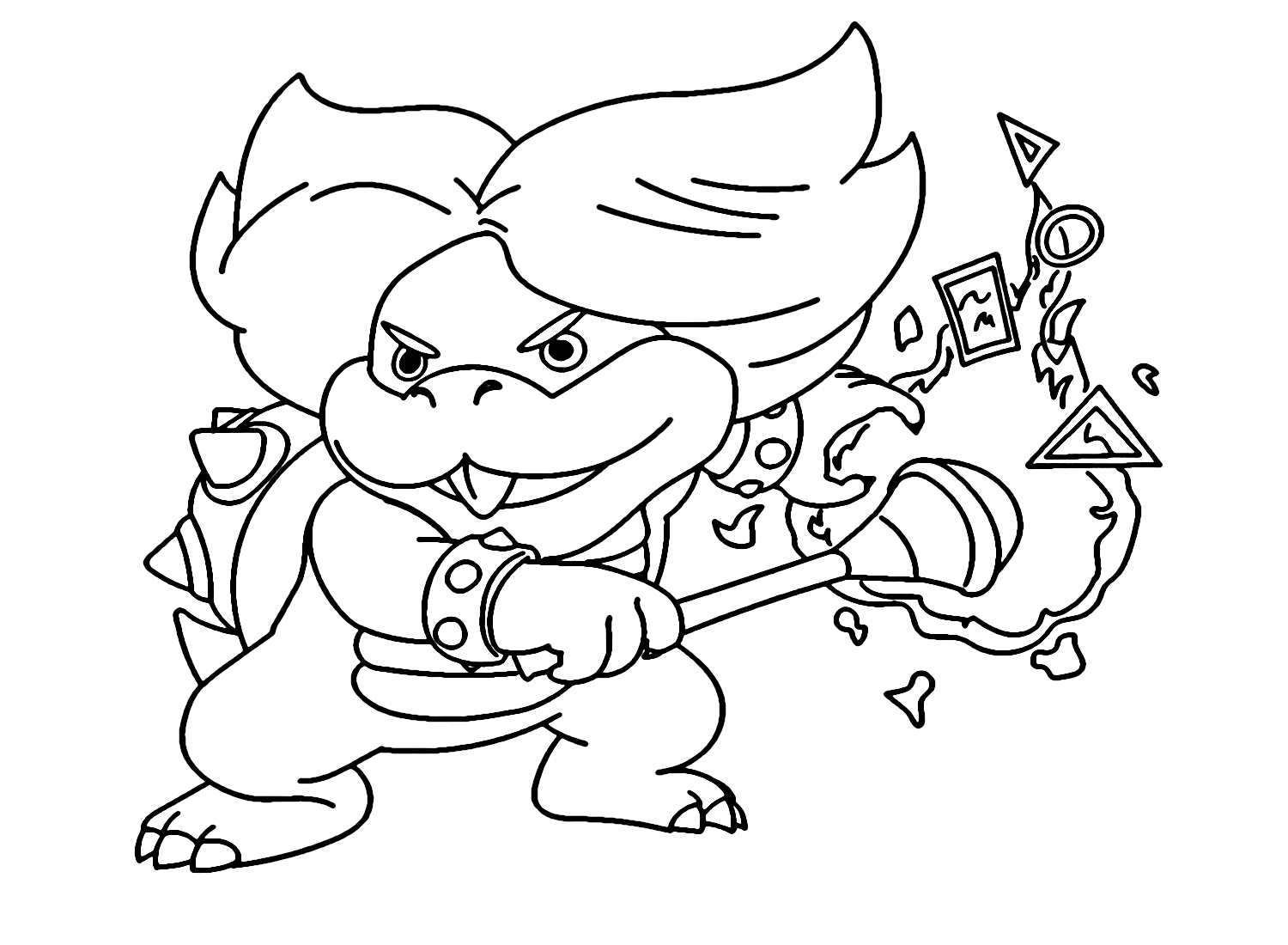 Ludwig Of Koopalings Coloring Pages Koopalings Coloring Pages P Ginas Para Colorear Para