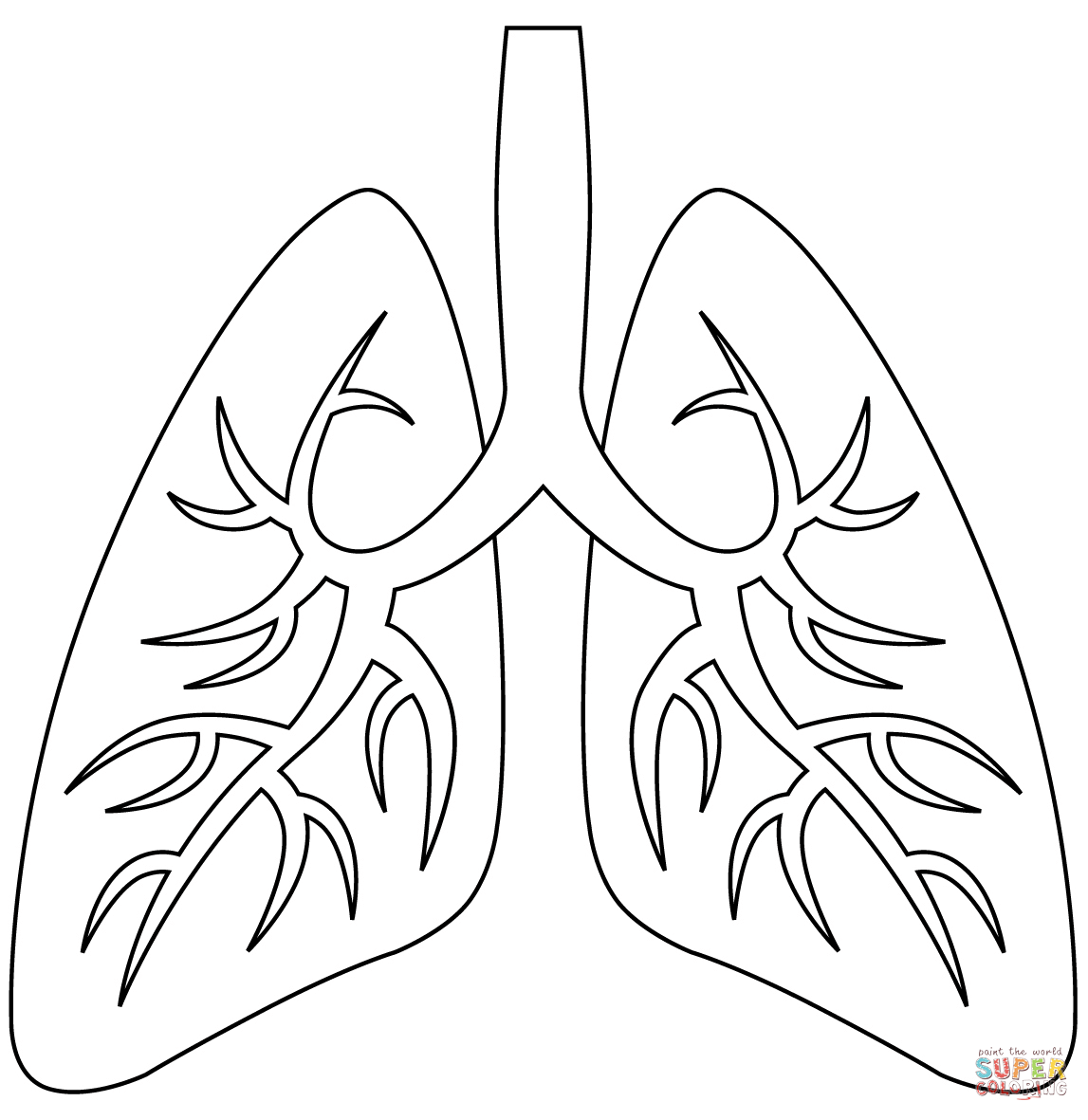 Lungs Coloring Page Free Printable Coloring Pages Coloring Home