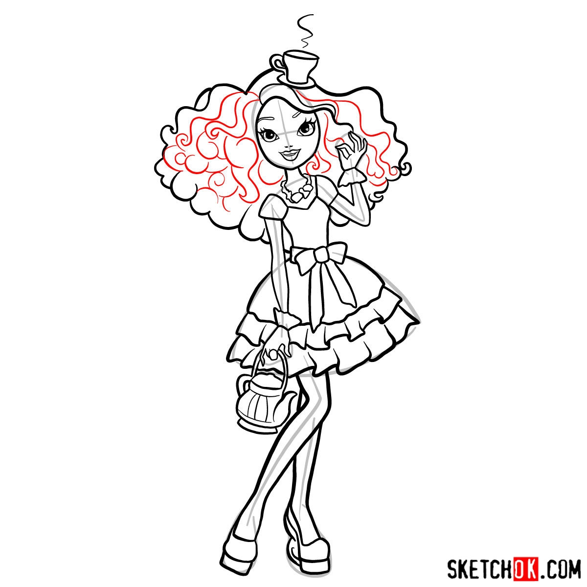 Madeline Hatter Coloring Page