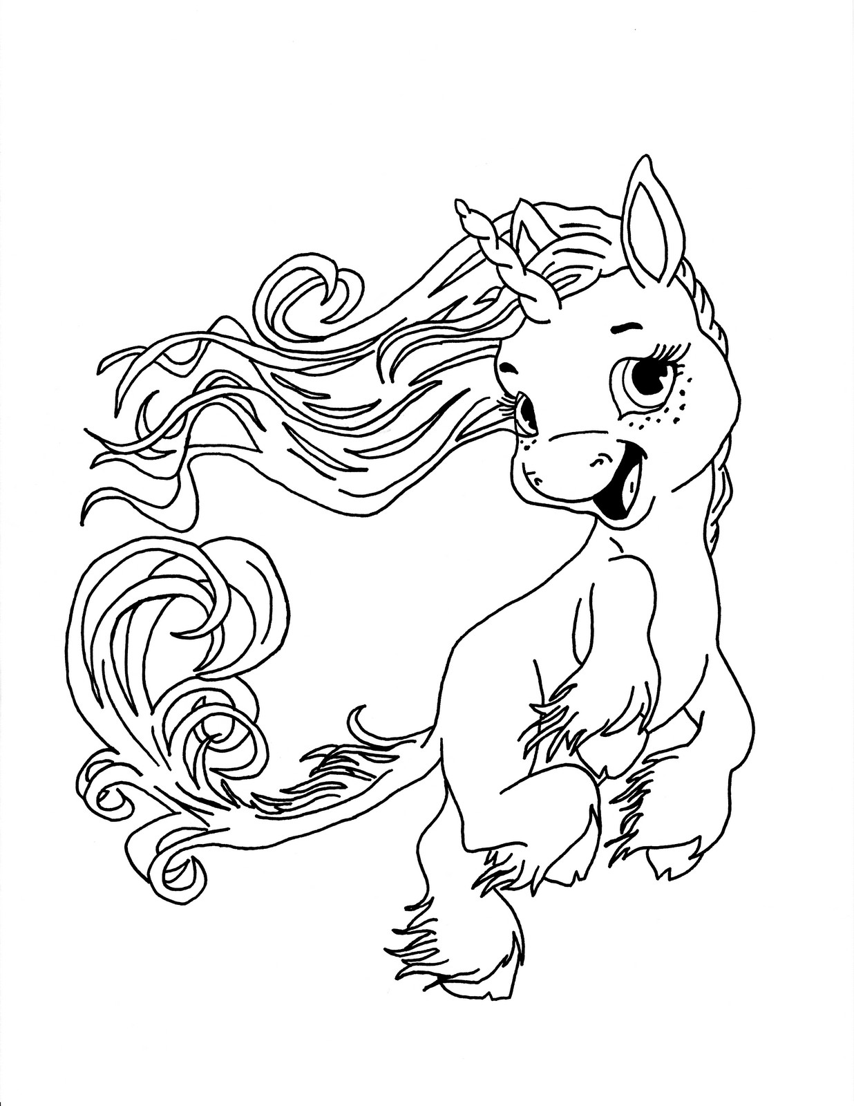 Magical Baby Unicorn Coloring Page Free Printable Coloring Pages For Kids
